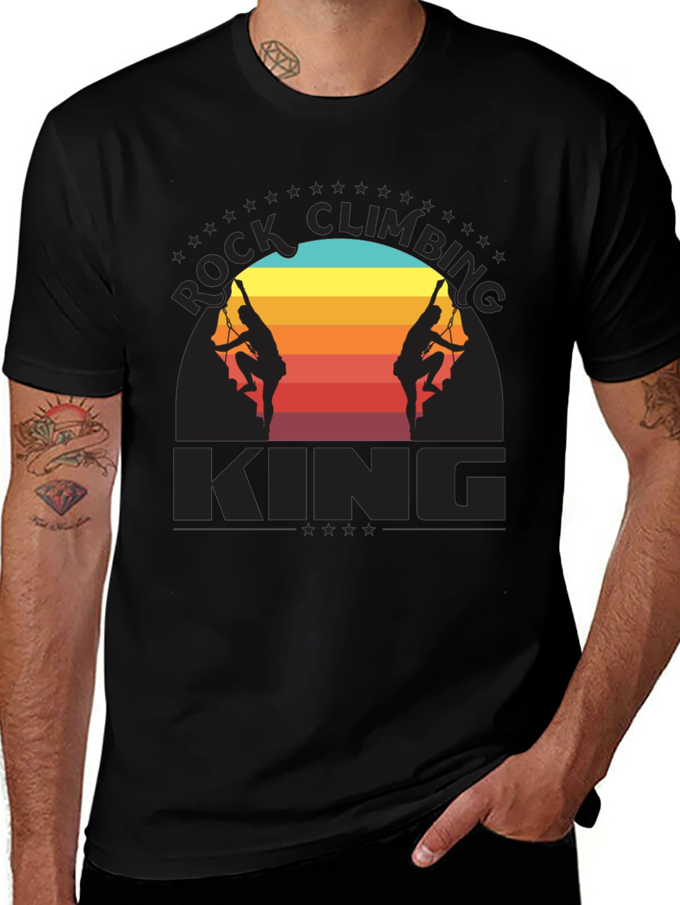 Variant 2 of Rock Climbing King Graphic T-Shirt
