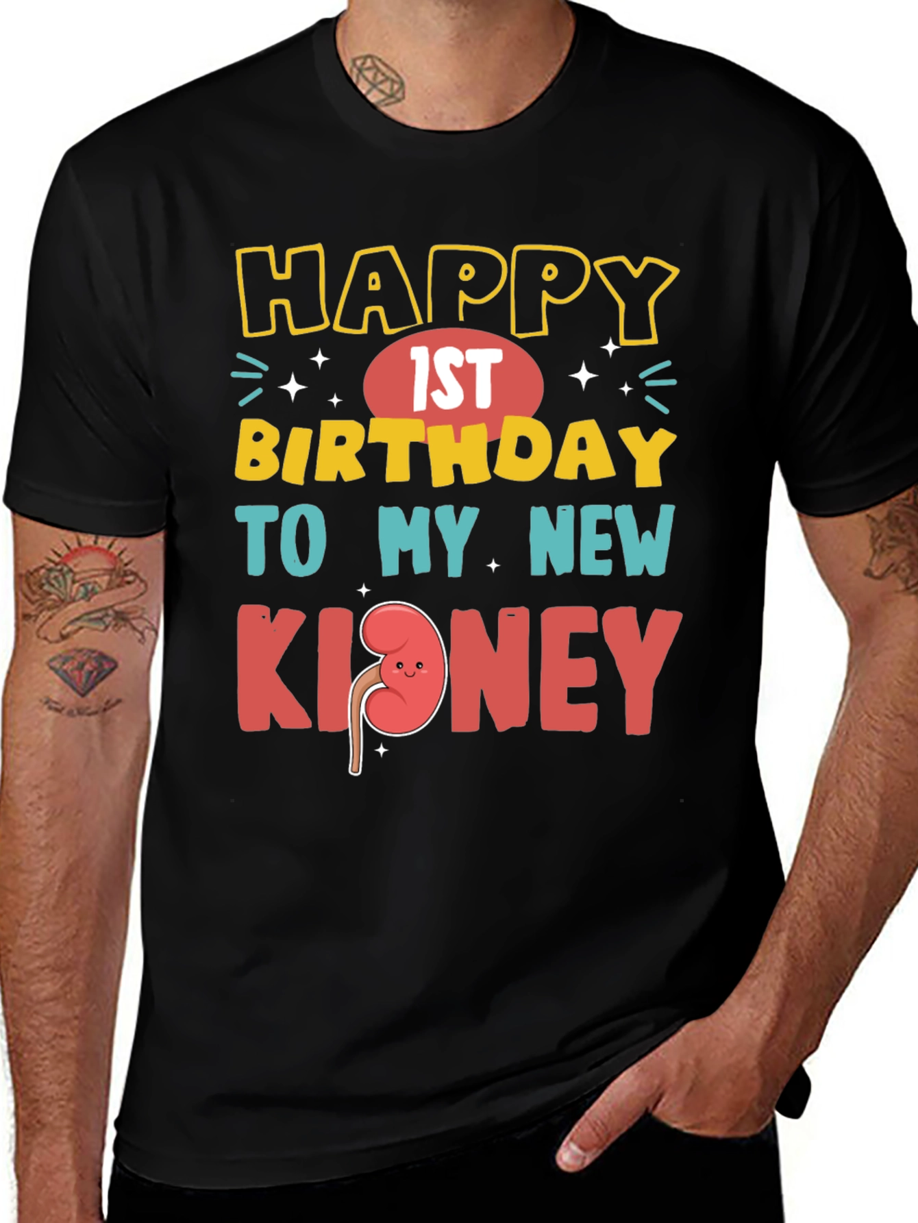 Variant 22 of Funny 1st Birthday New Kidney T-Shirt