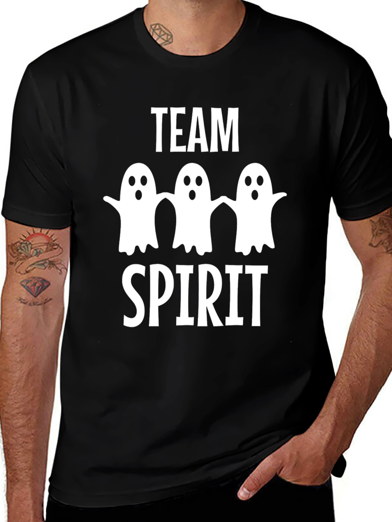 Team Spirit Ghost Halloween T-Shirt