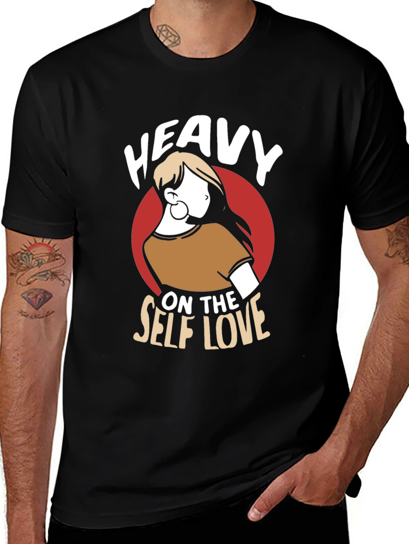 Variant 27 of Heavy on The Self Love Graphic Tee