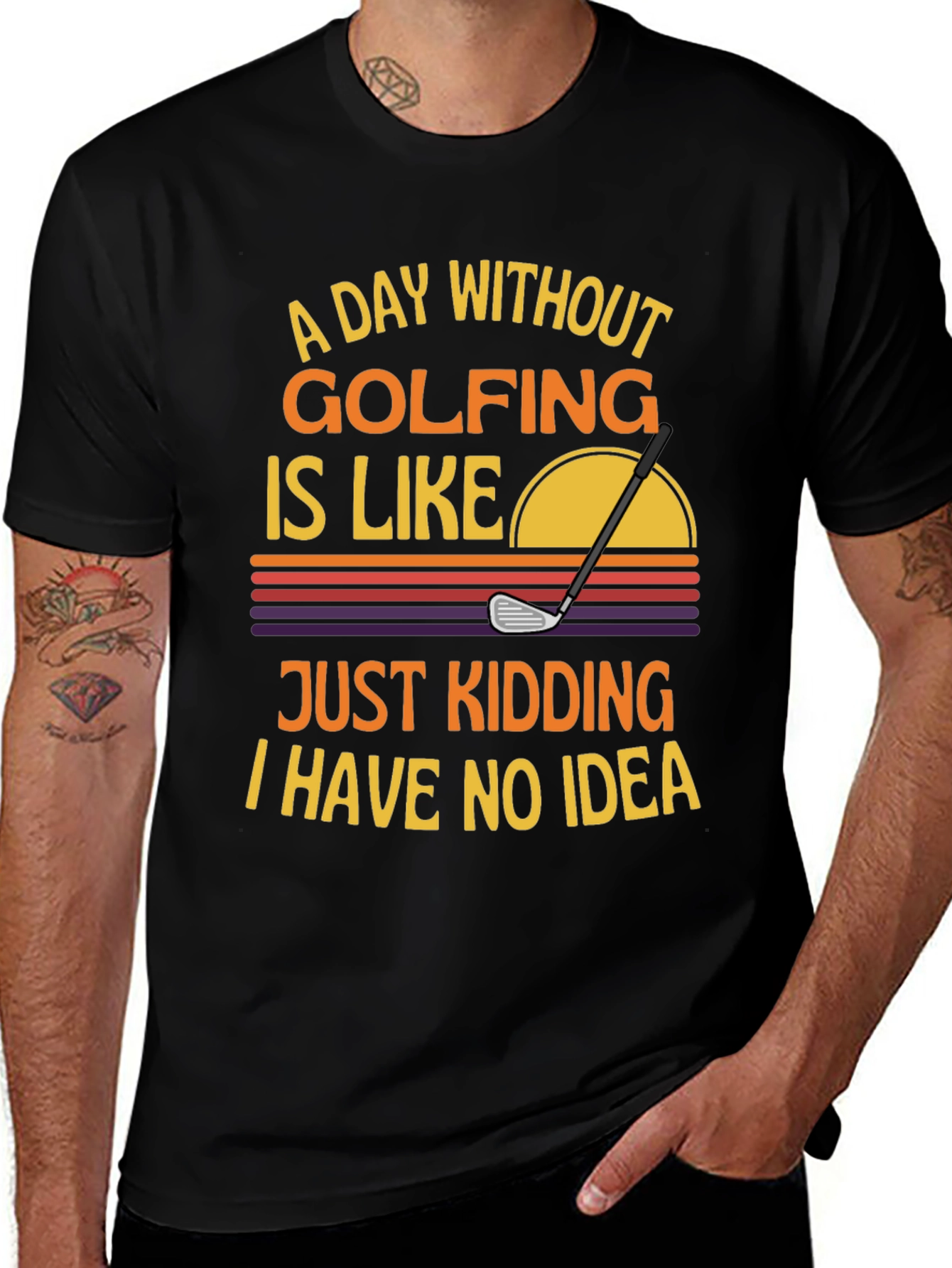 Variant 3 of Funny Golfing T-Shirt: A Day Without Golfing