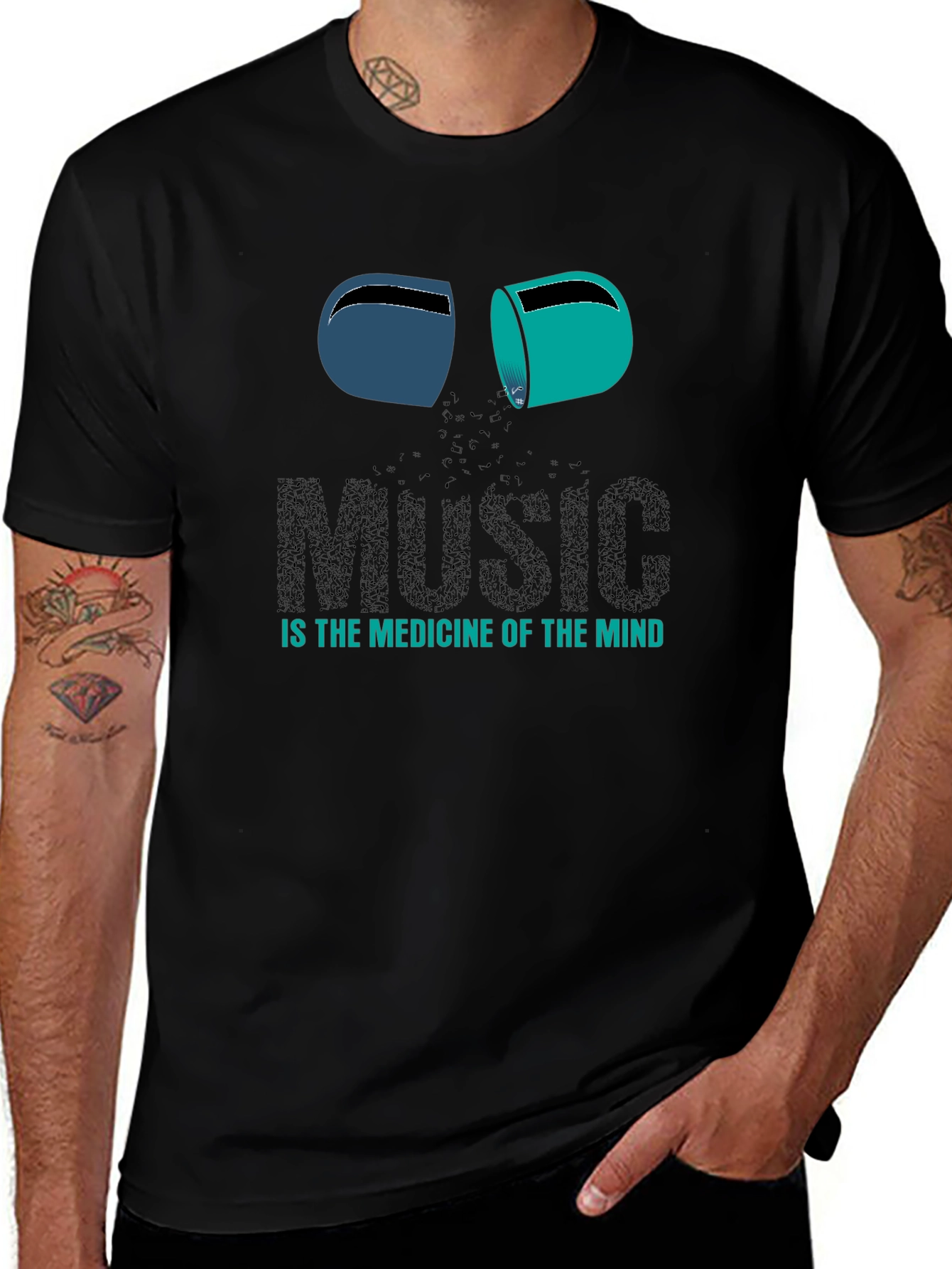 Variant 3 of Music is the Medicine T-Shirt