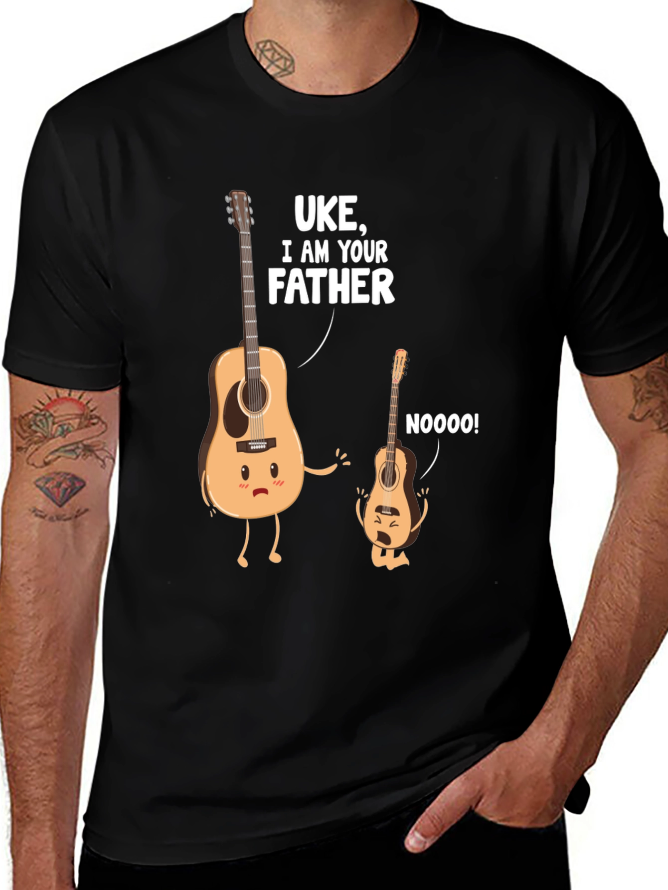 Variant 10 of Uke I Am Your Father T-Shirt - Musical Humor Tee
