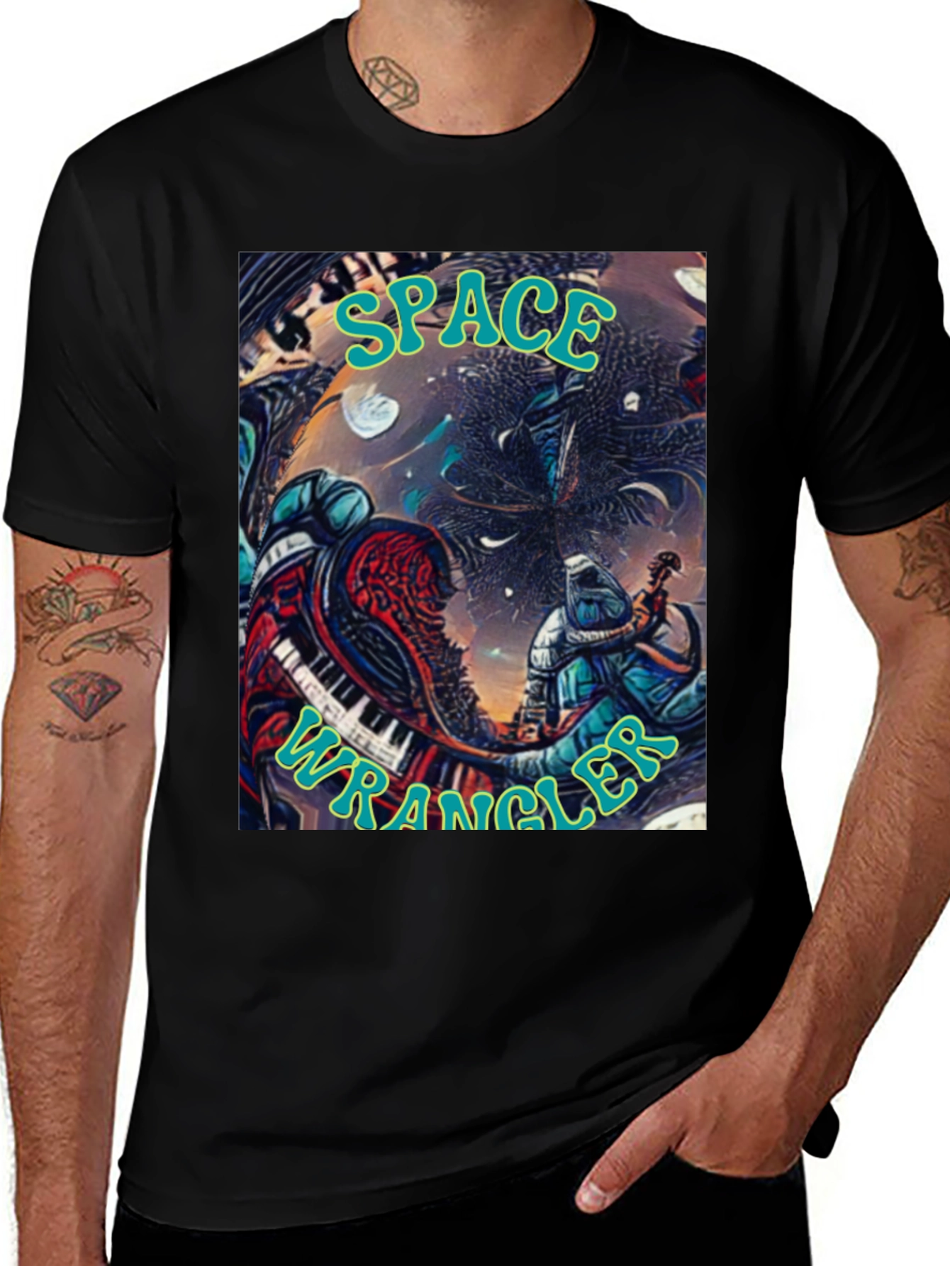 Variant 22 of Space Wrangler Graphic T-Shirt