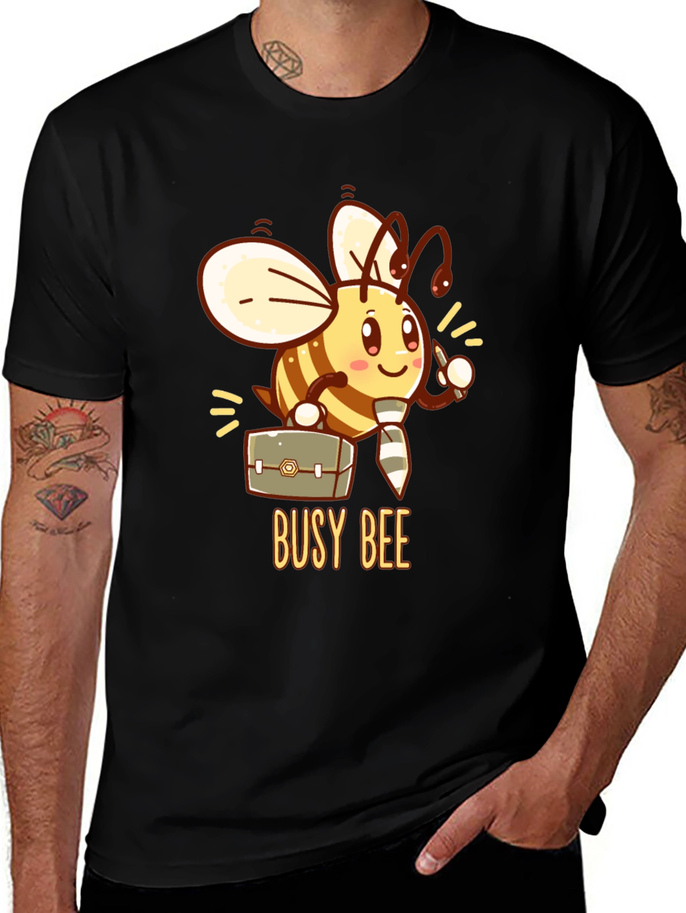 Variant 5 of Busy Bee Cartoon T-Shirt
