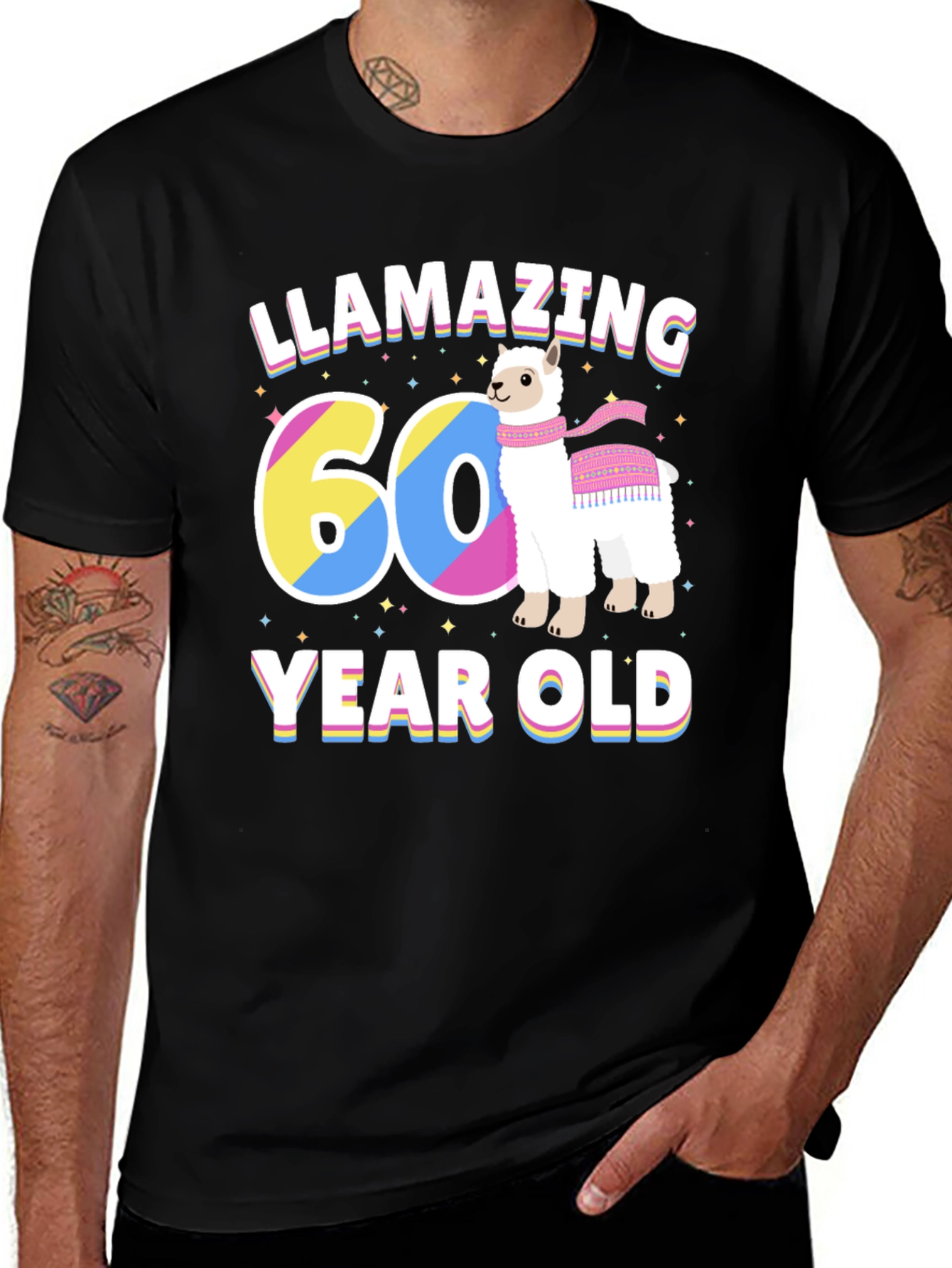 Variant 15 of Llamazing 60 Year Old Birthday T-Shirt