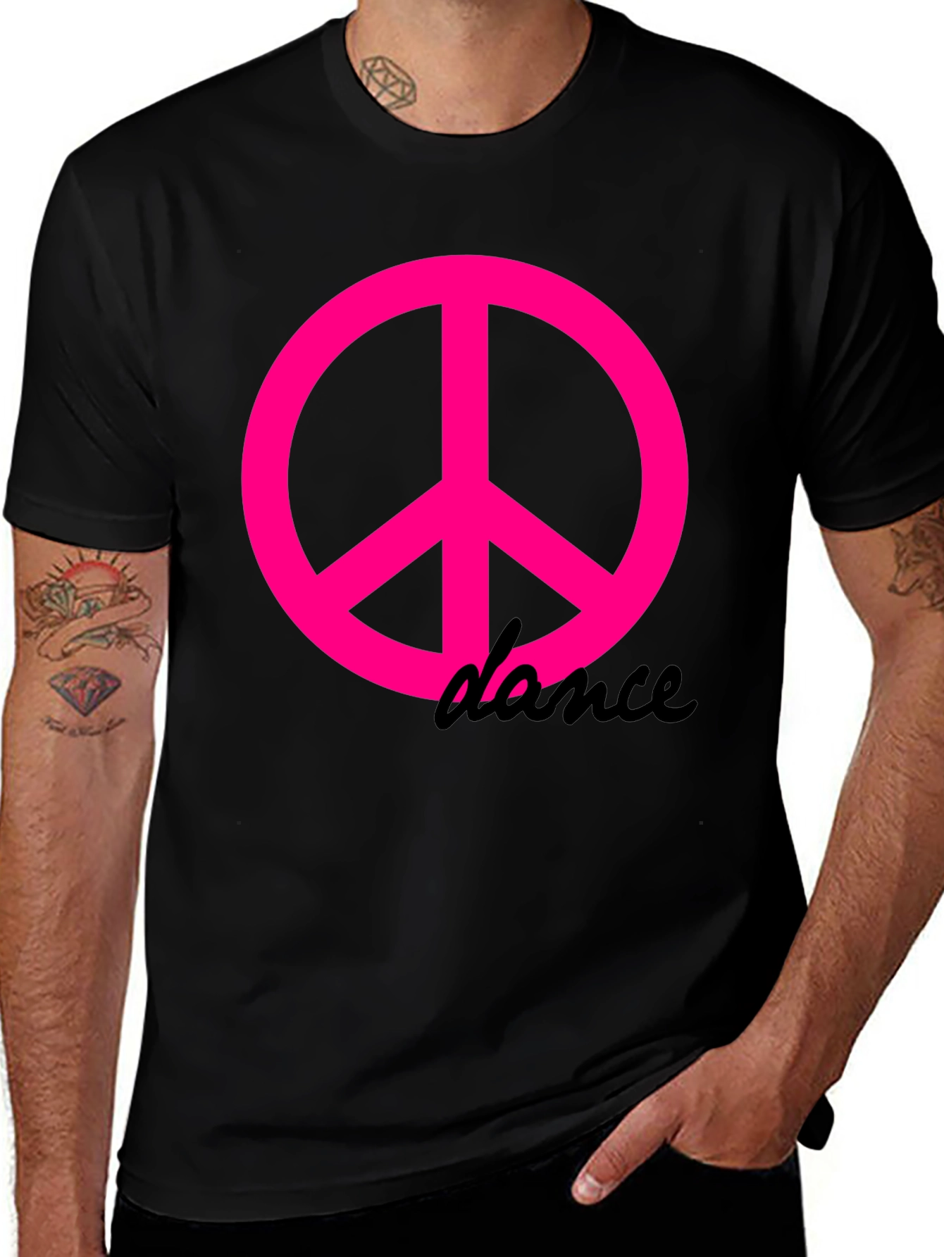 Variant 27 of Peace & Dance Black T-Shirt