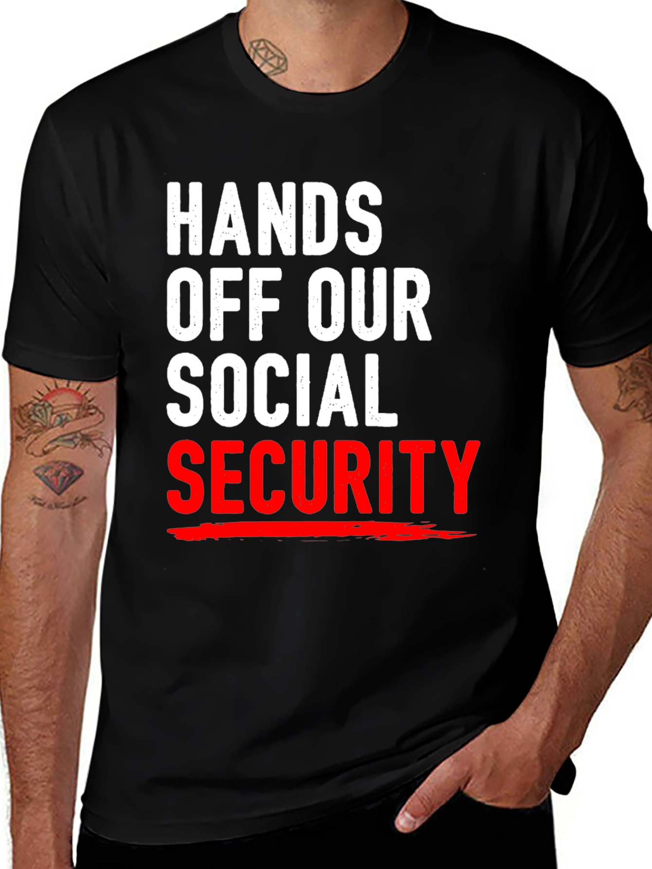 Variant 25 of Hands Off Our Social Security T-Shirt