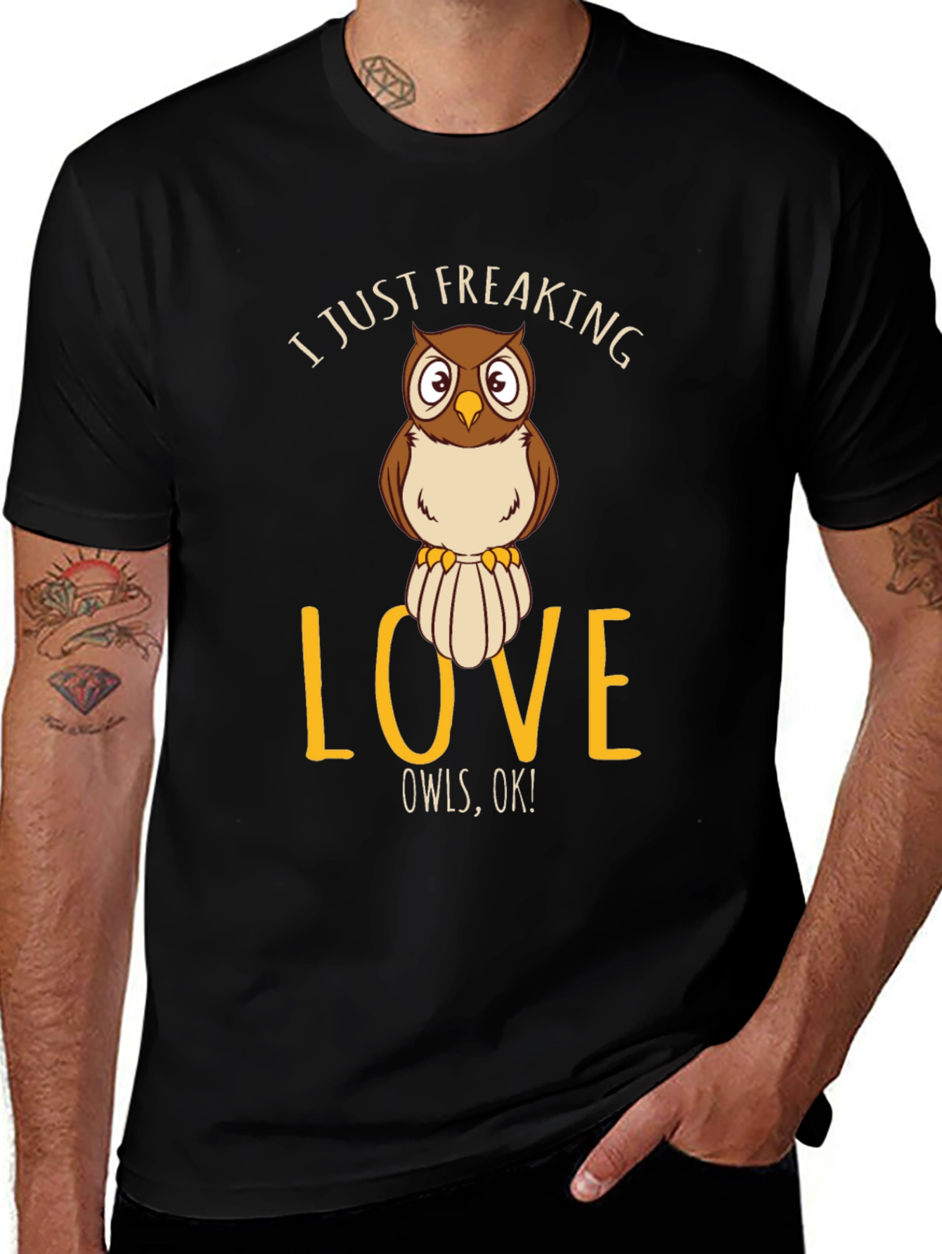 Variant 7 of I Just Freaking Love Owls T-Shirt