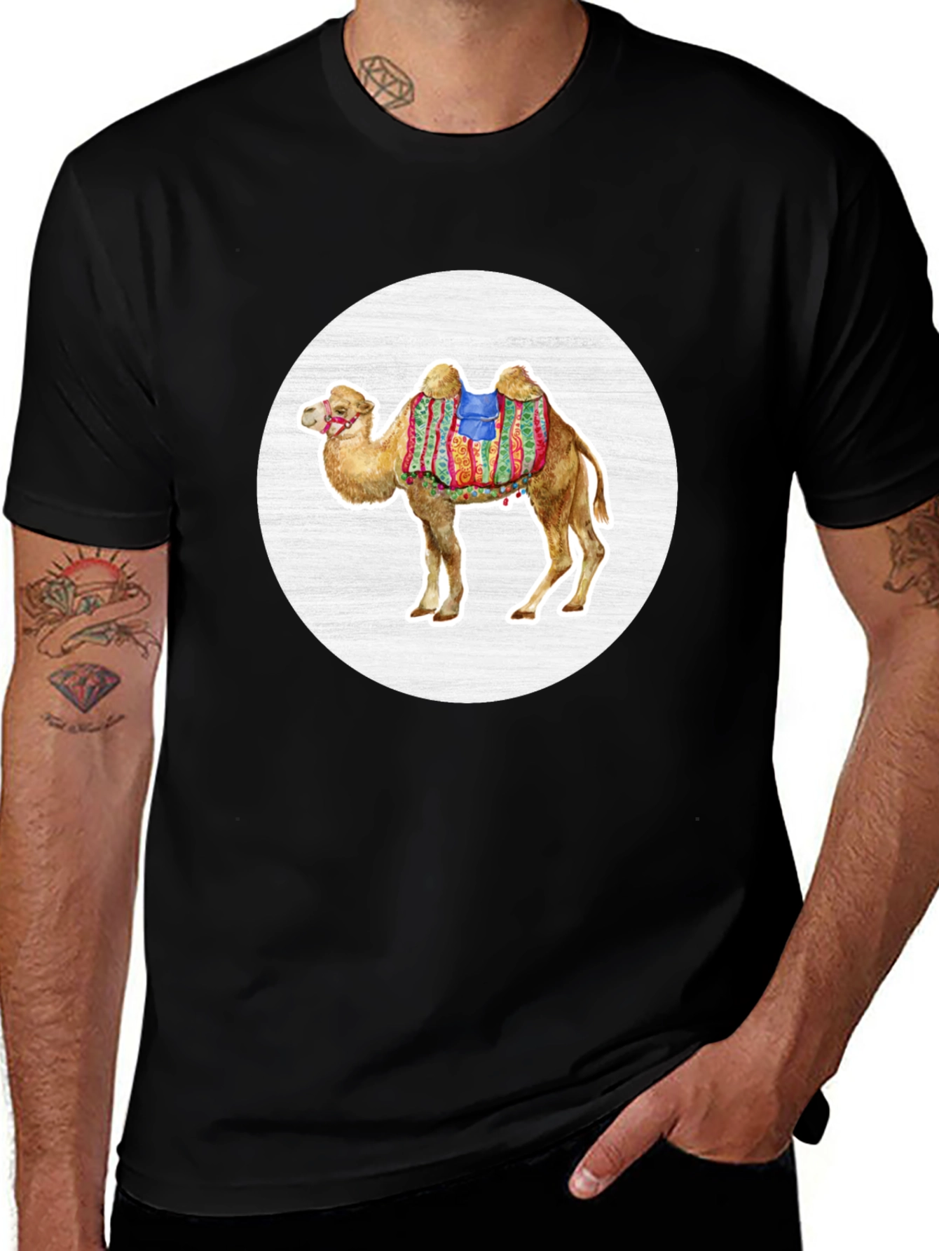 Variant 20 of Camel T-Shirt - Quirky Desert Animal Tee