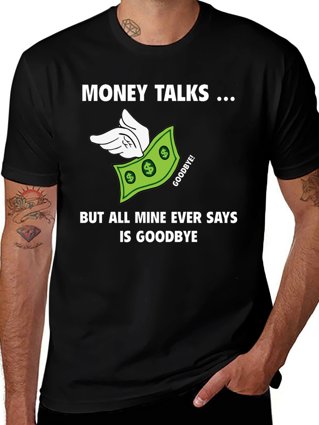 Variant 25 of Money Talks Men's Graphic T-Shirt
