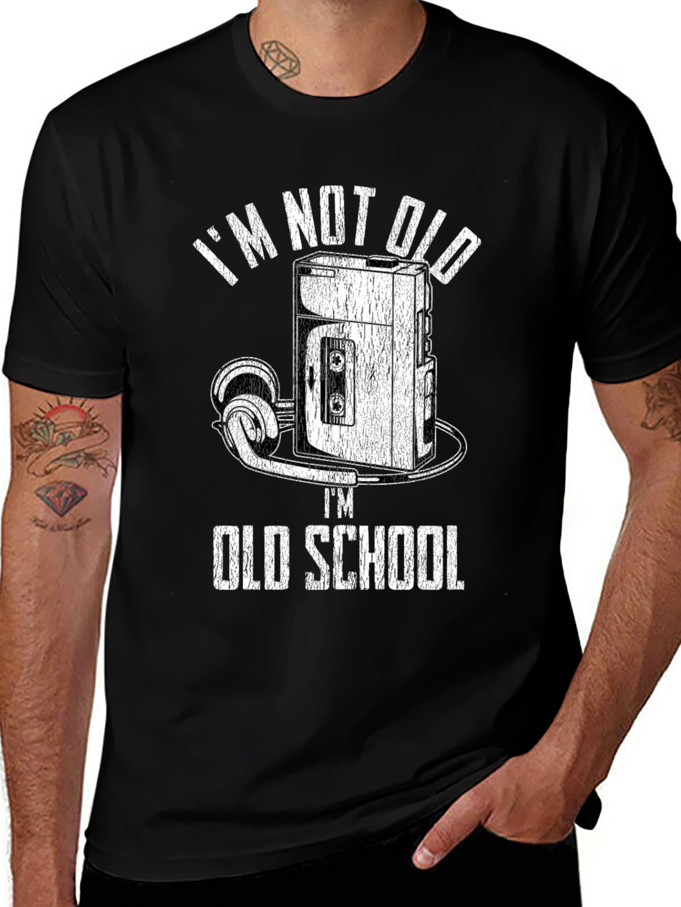 Variant 18 of I'm Not Old, I'm Old School Cassette Player T-Shirt