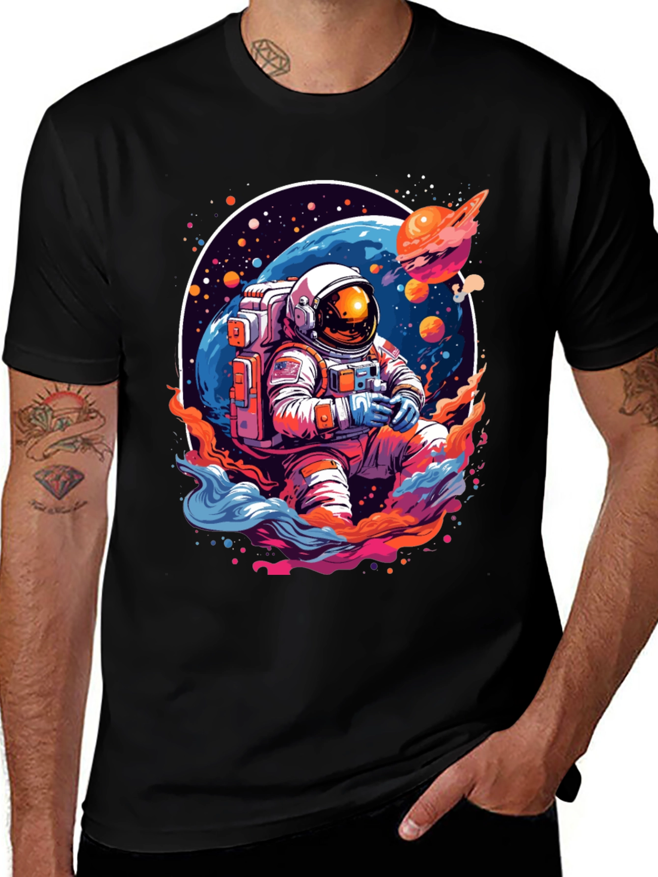 Variant 9 of Astronaut in Space Graphic T-Shirt