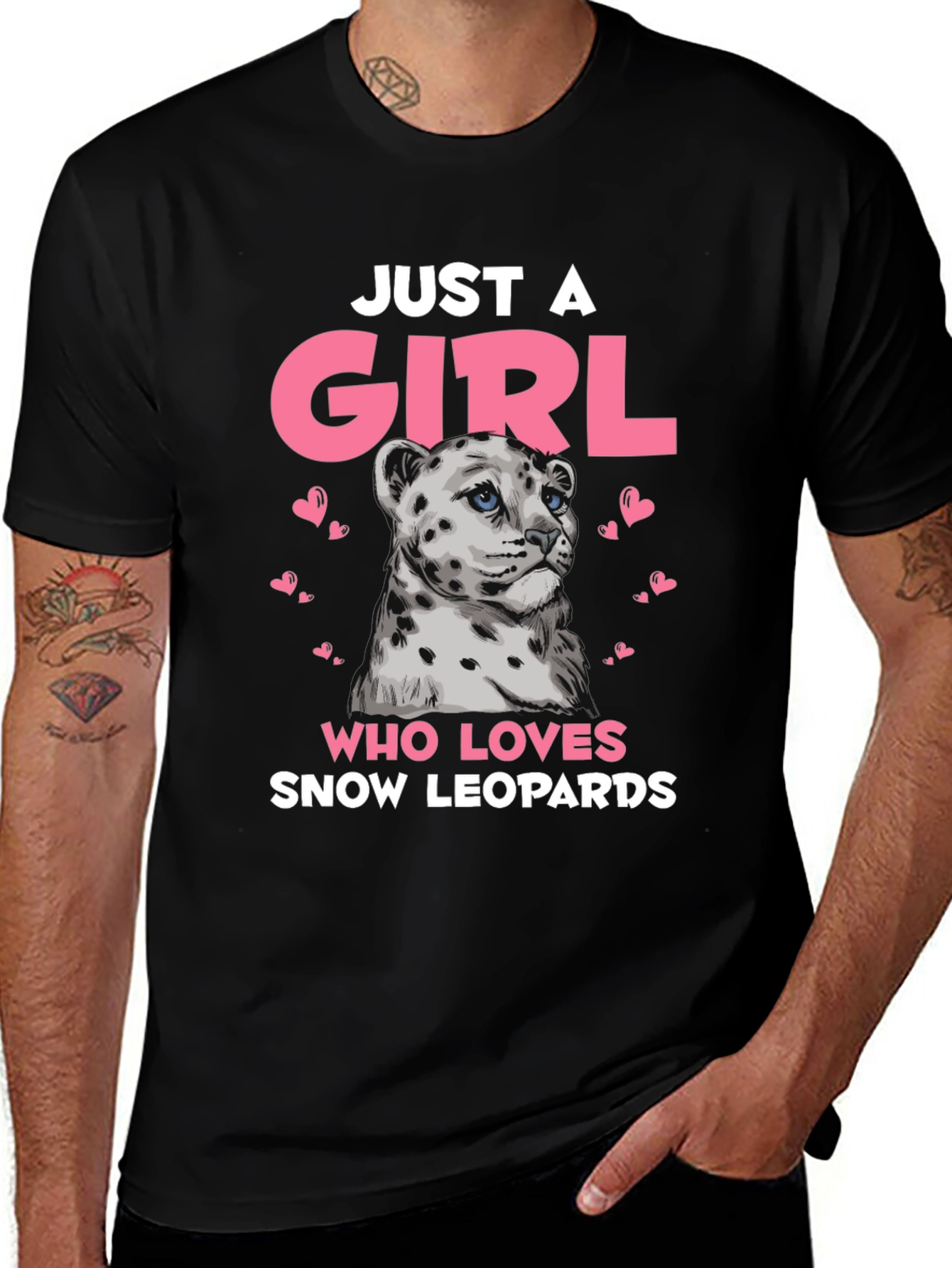 Variant 22 of Snow Leopard Girl's T-Shirt