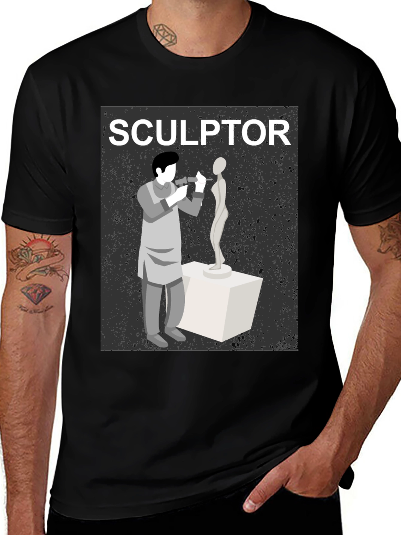 Variant 23 of Sculptor T-Shirt - Artistic Design