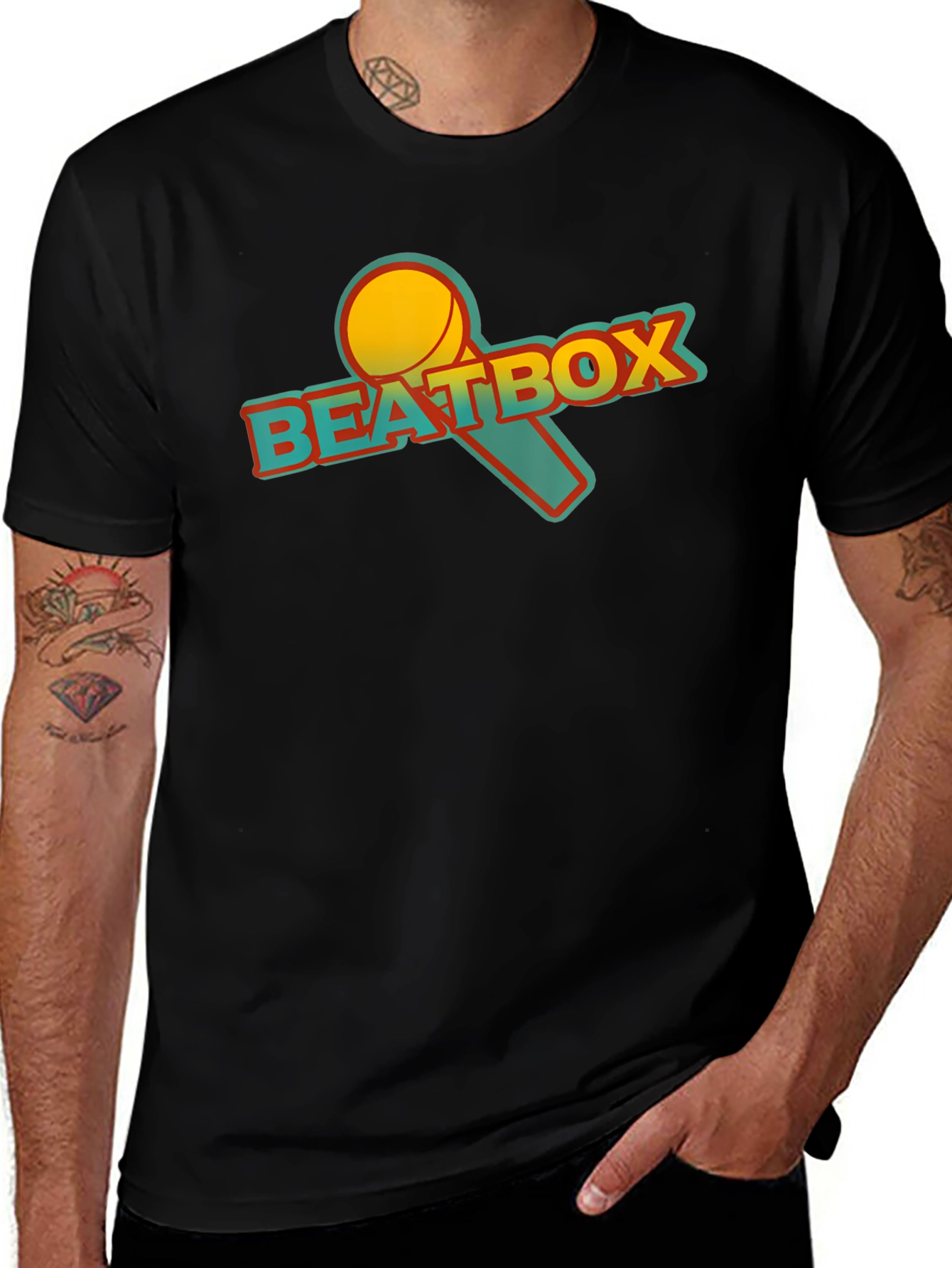 Black Beatbox Graphic Tee - Black main image