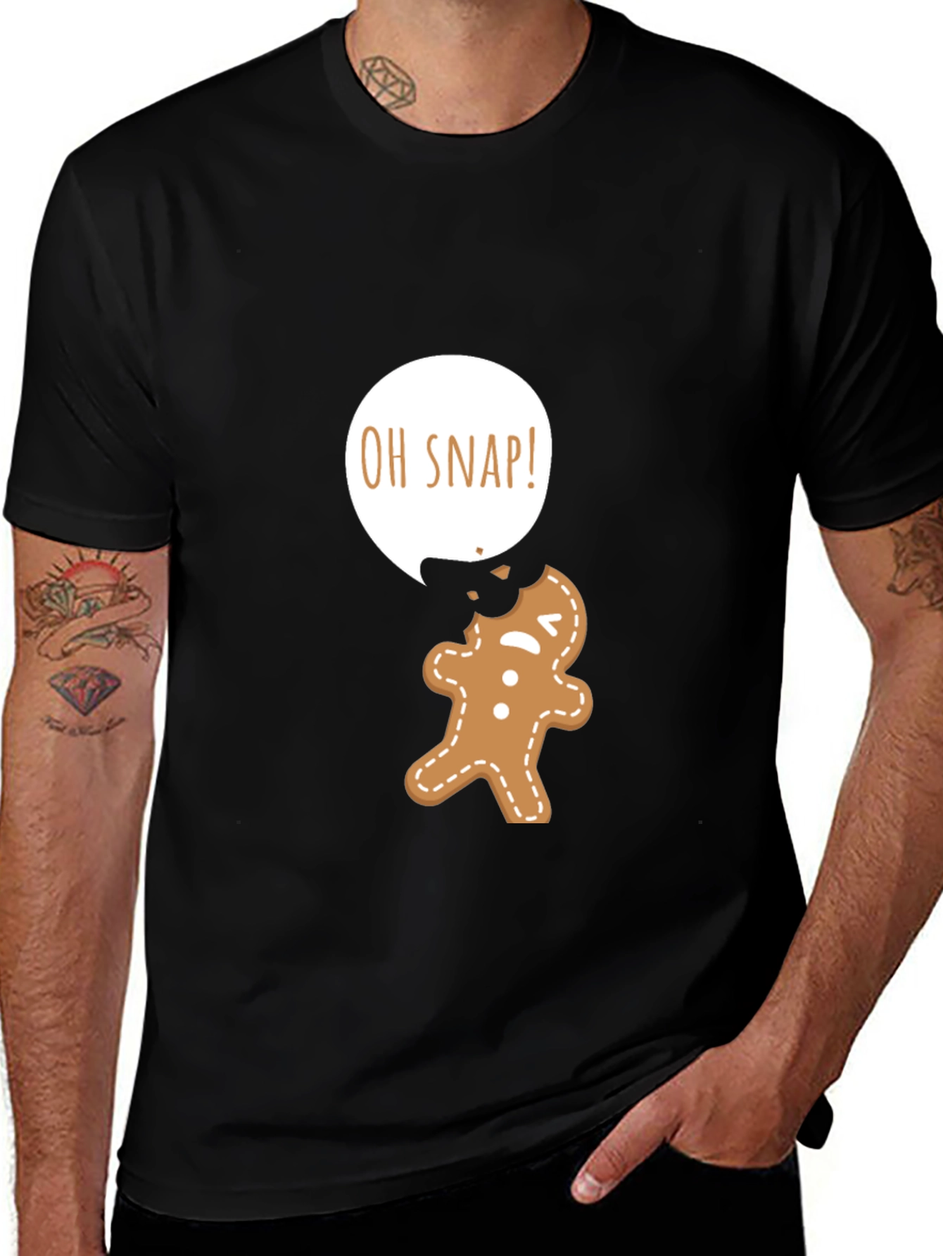 Variant 10 of Oh Snap Gingerbread Man Graphic Tee
