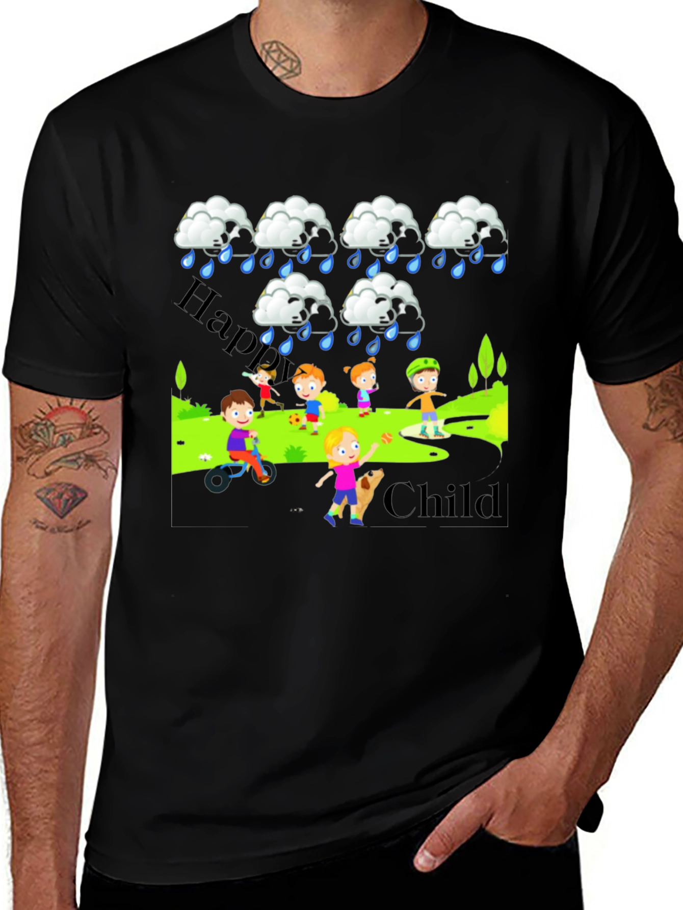 Variant 8 of Happy Child Rainy Day T-Shirt
