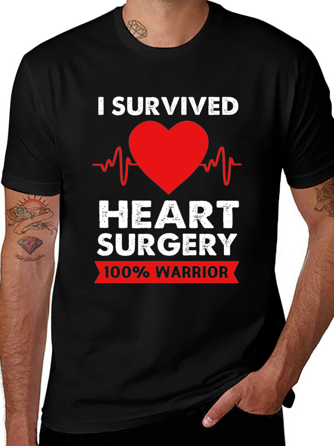 Variant 6 of Heart Surgery Survivor Warrior T-Shirt