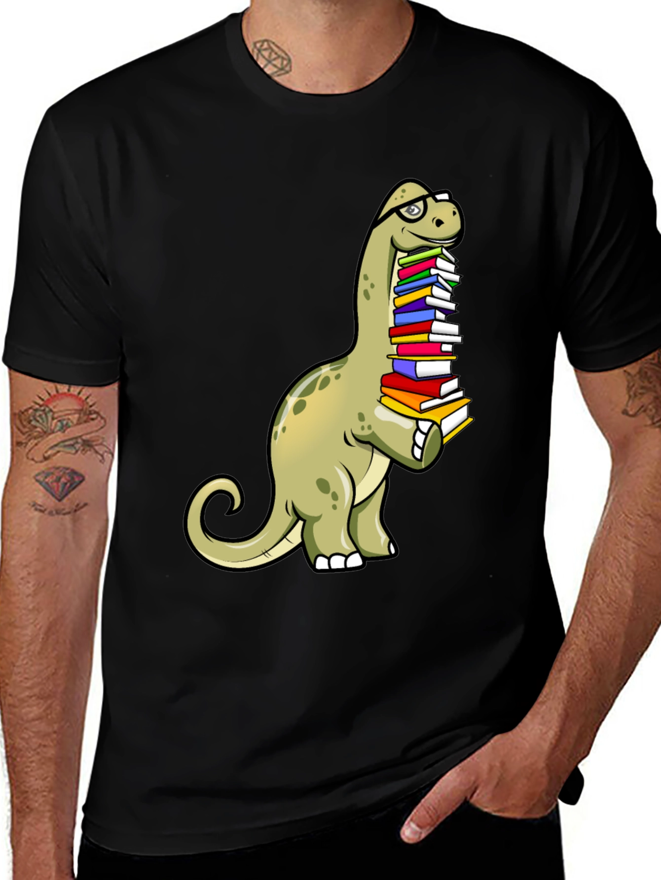 Dino Reader T-Shirt: Bookworm Brontosaurus