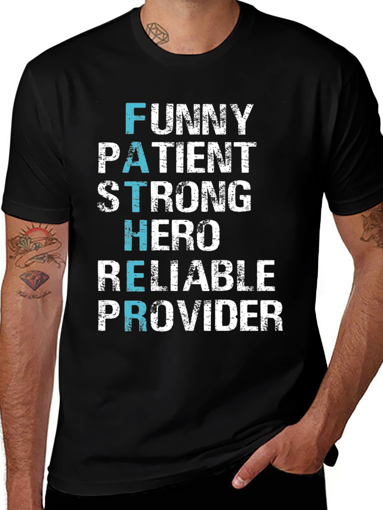 Variant 17 of Funny Father Hero Graphic T-Shirt