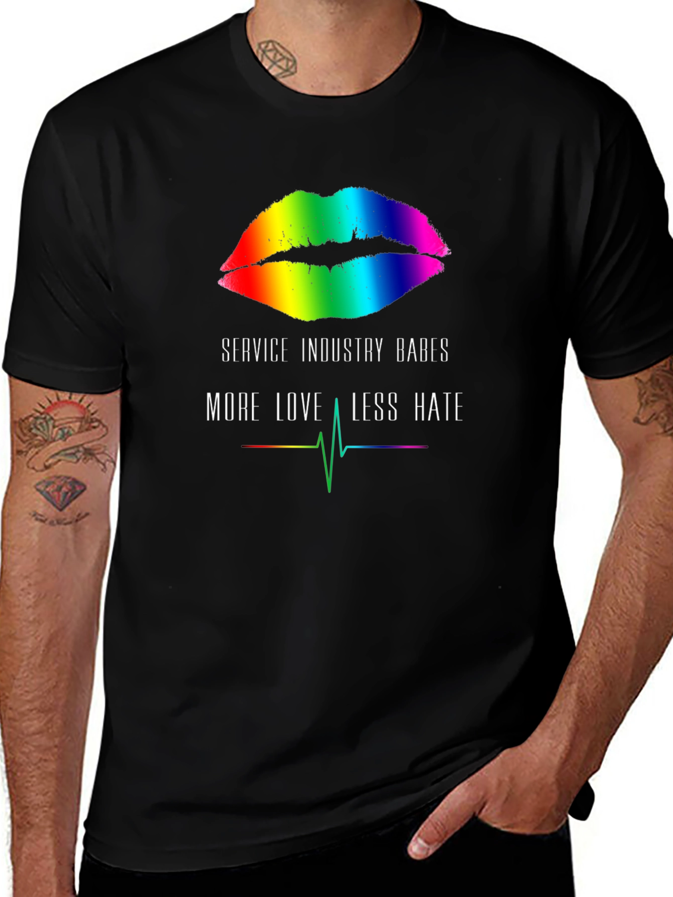 Service Industry Babes LGBT Pride T-Shirt