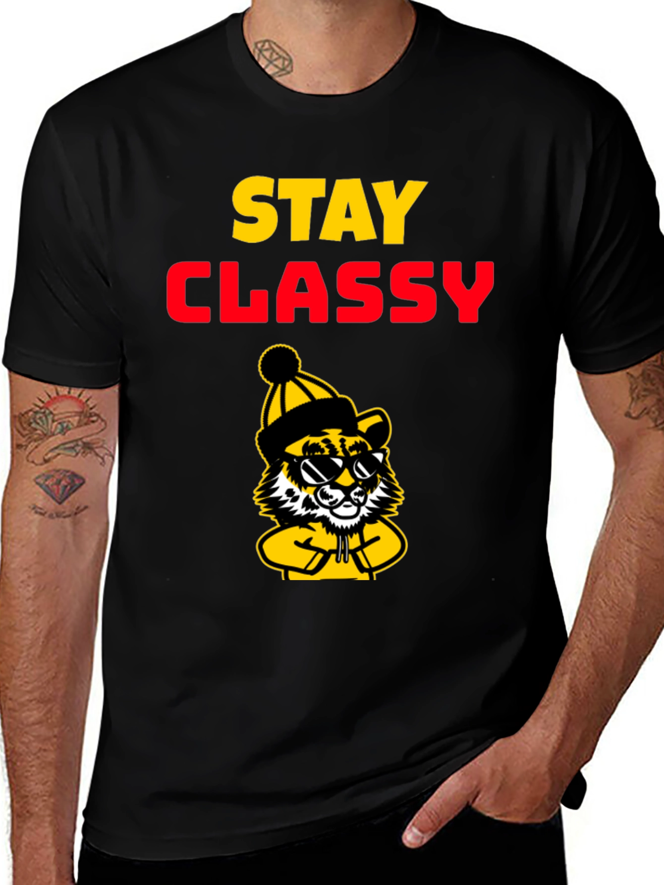 Variant 13 of Stay Classy Tiger T-Shirt