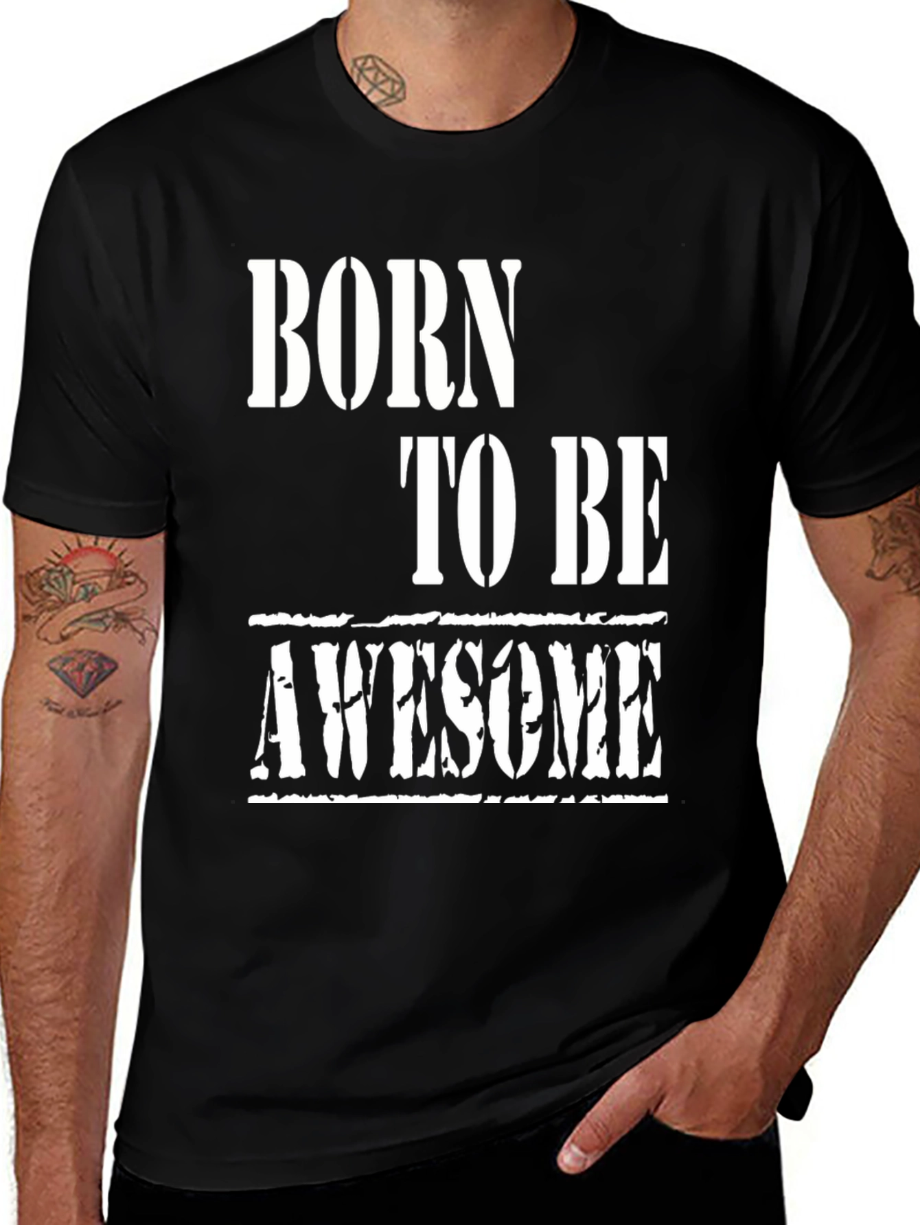 Variant 18 of Born To Be Awesome Graphic T-Shirt