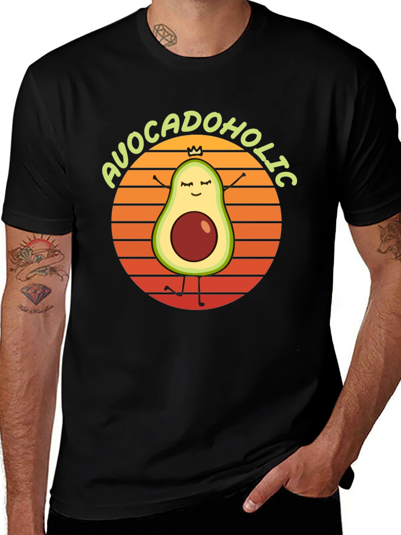 Variant 18 of Avocadoholic Graphic T-Shirt