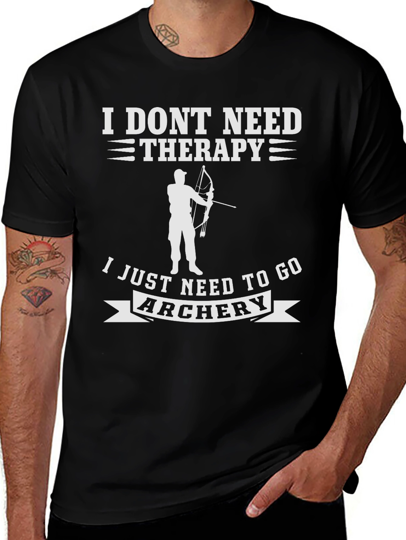 Variant 30 of Archery Therapy T-Shirt Funny Bow Hunting Tee