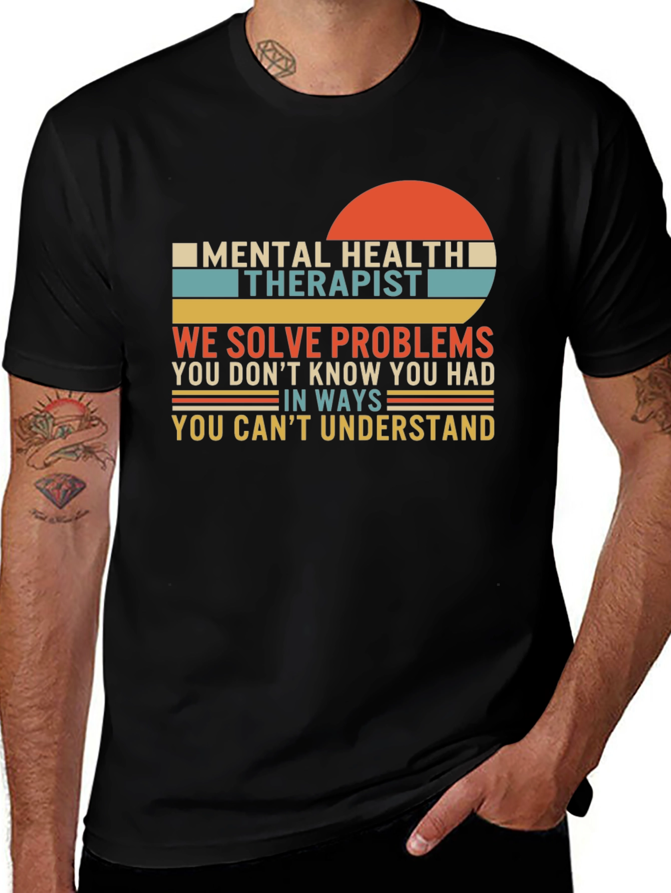 Variant 16 of Mental Health Therapist T-Shirt - Solve Problems