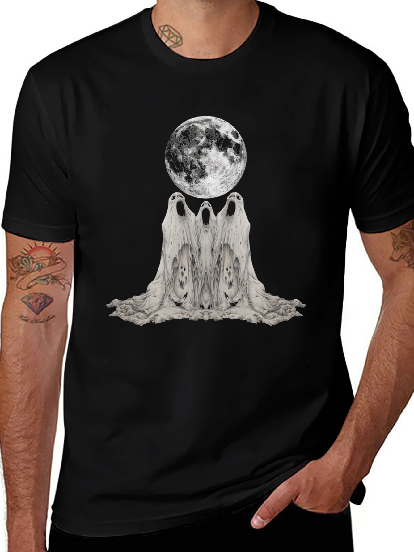 Variant 16 of Ghost Moon Graphic T-Shirt