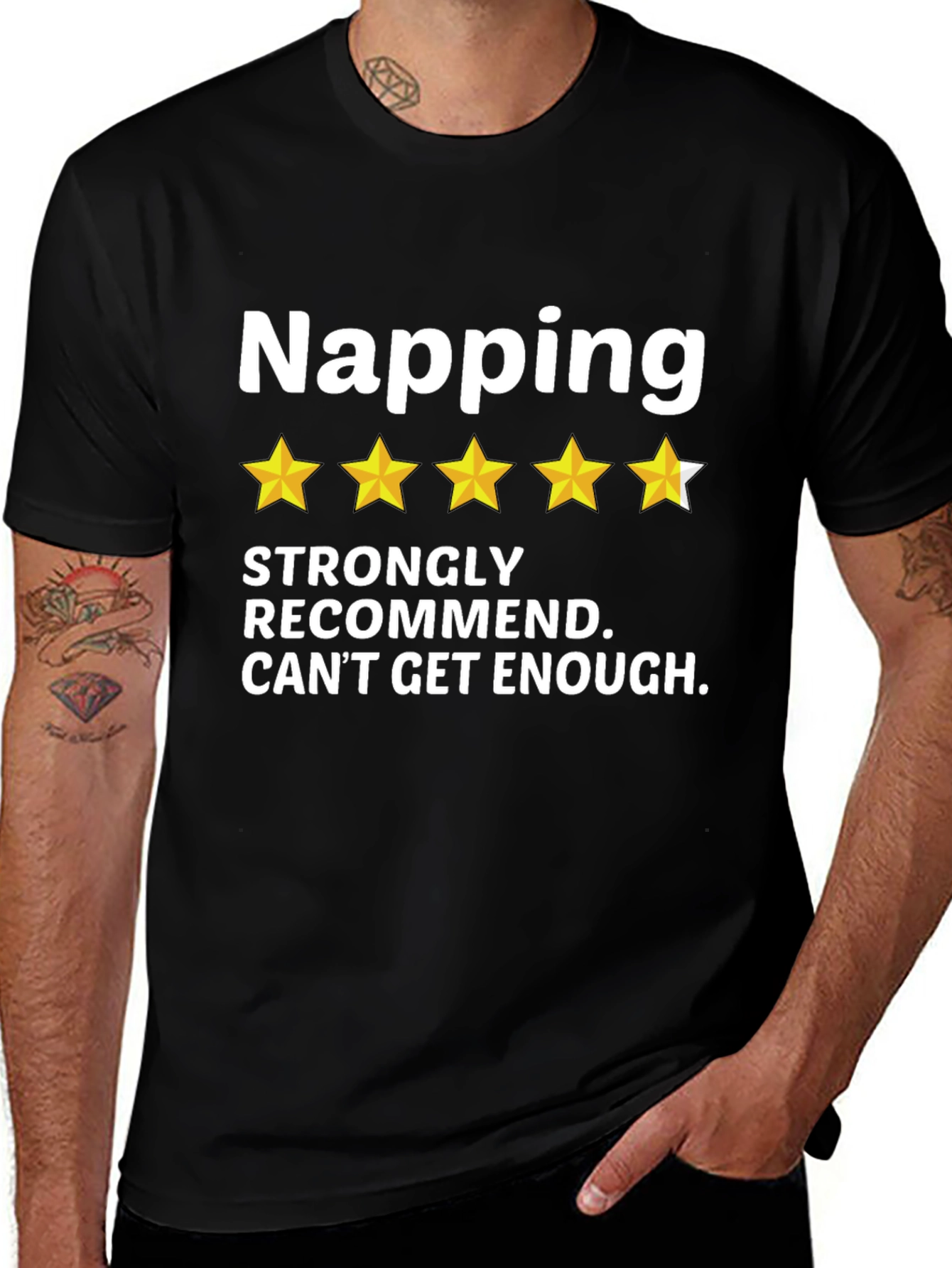 Variant 13 of Napping Enthusiast Tee - Five Star Review