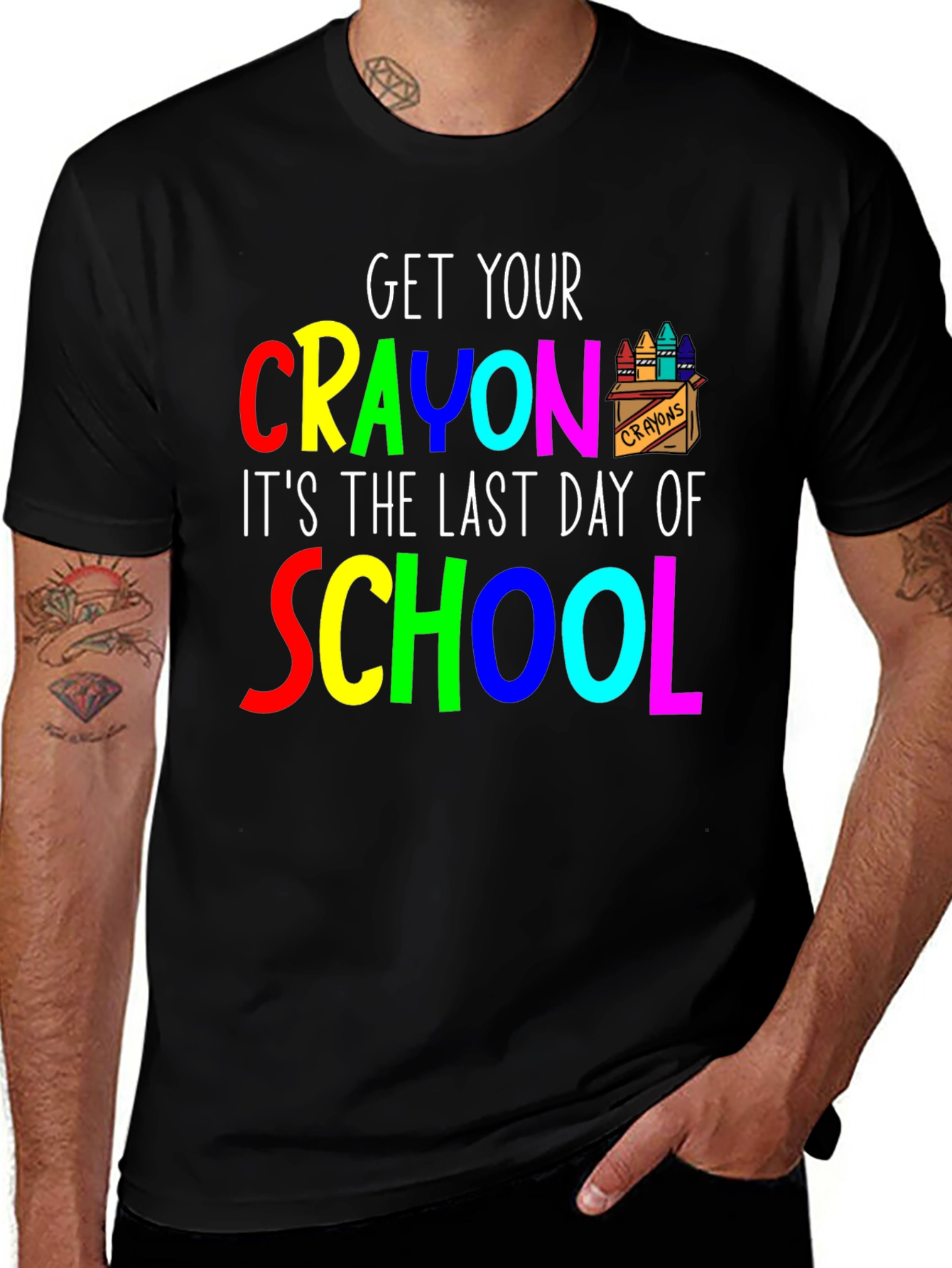 Get Your Crayon Last Day of School T-Shirt