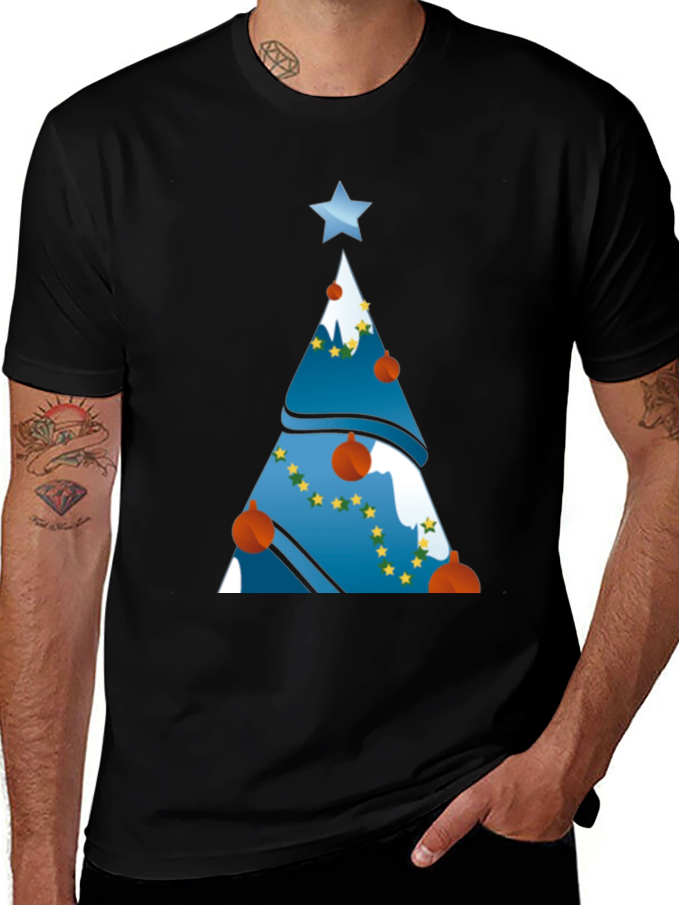 Variant 19 of Festive Christmas Tree Graphic T-Shirt