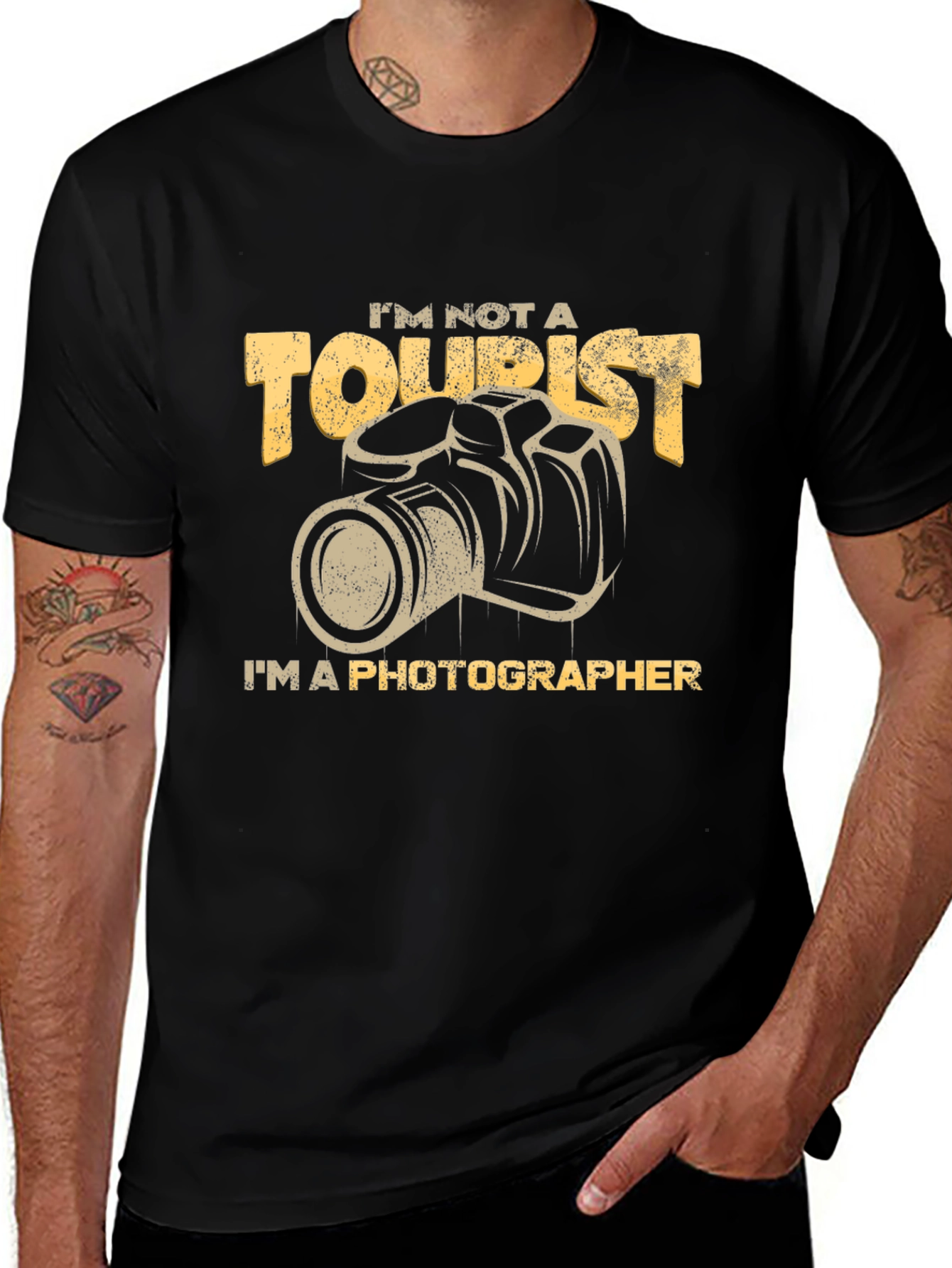 Variant 16 of Photographer T-Shirt - "I'm Not A Tourist"