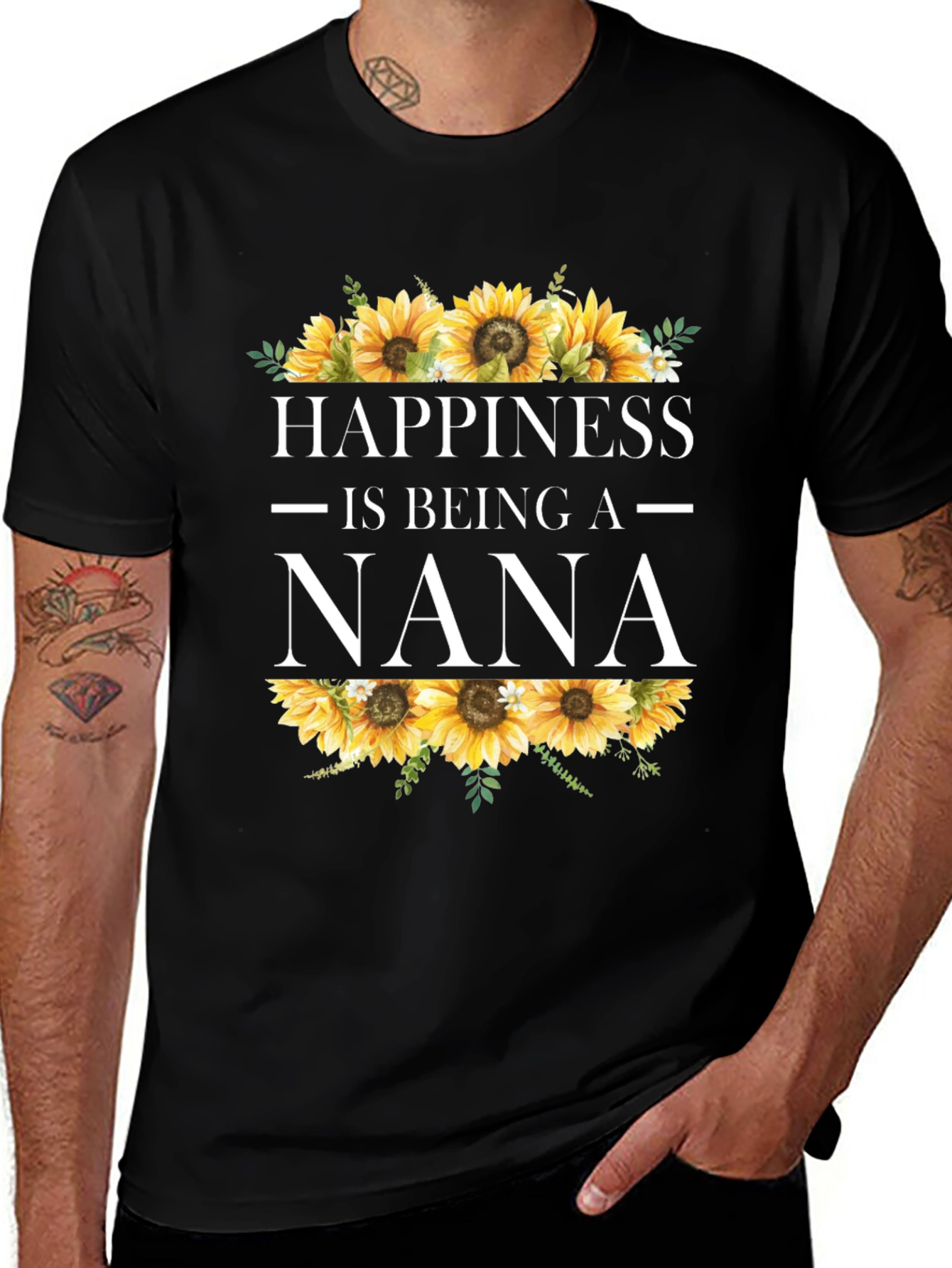 Happiness is Being a Nana Sunflower T-Shirt