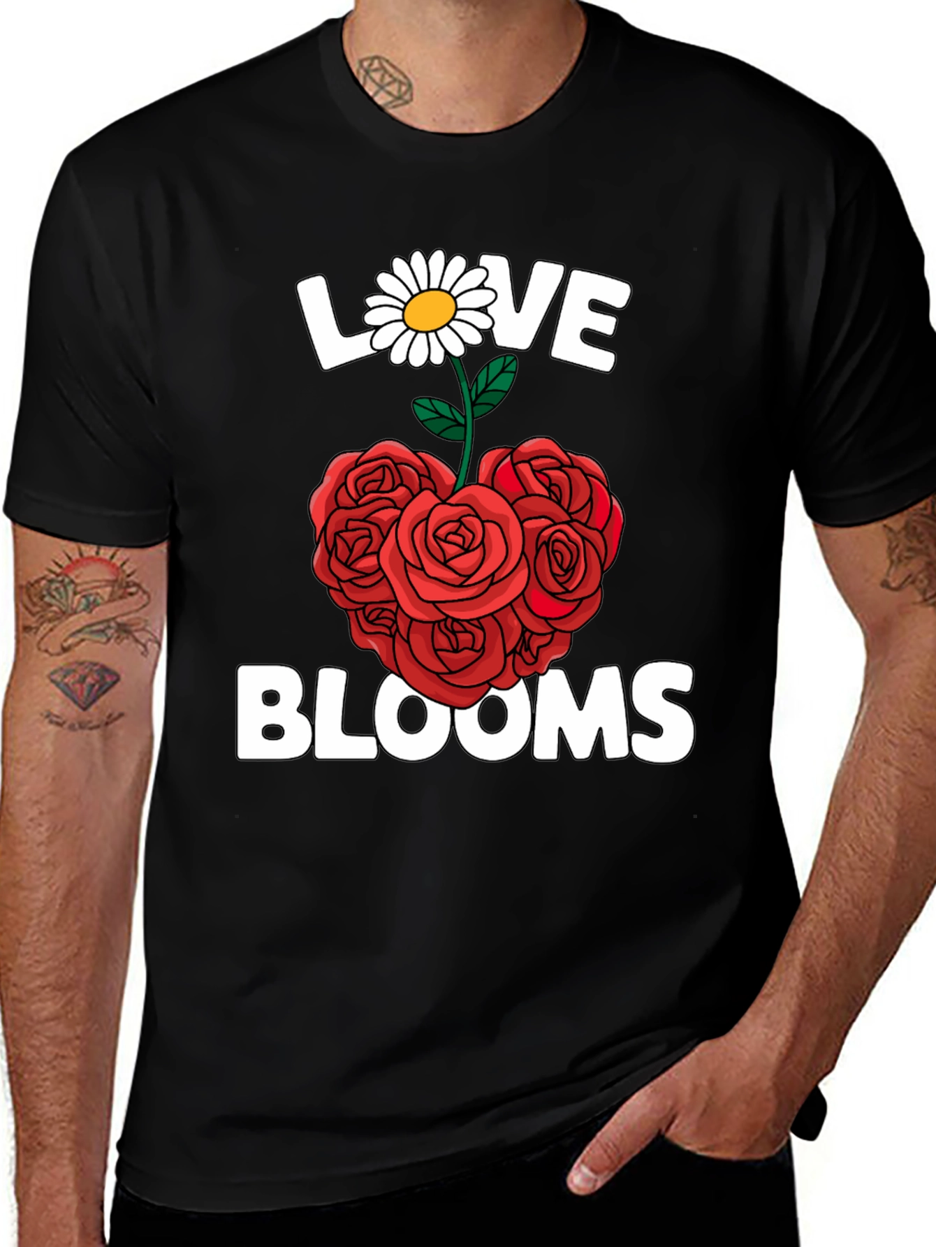 Variant 9 of Love Blooms Graphic T-Shirt