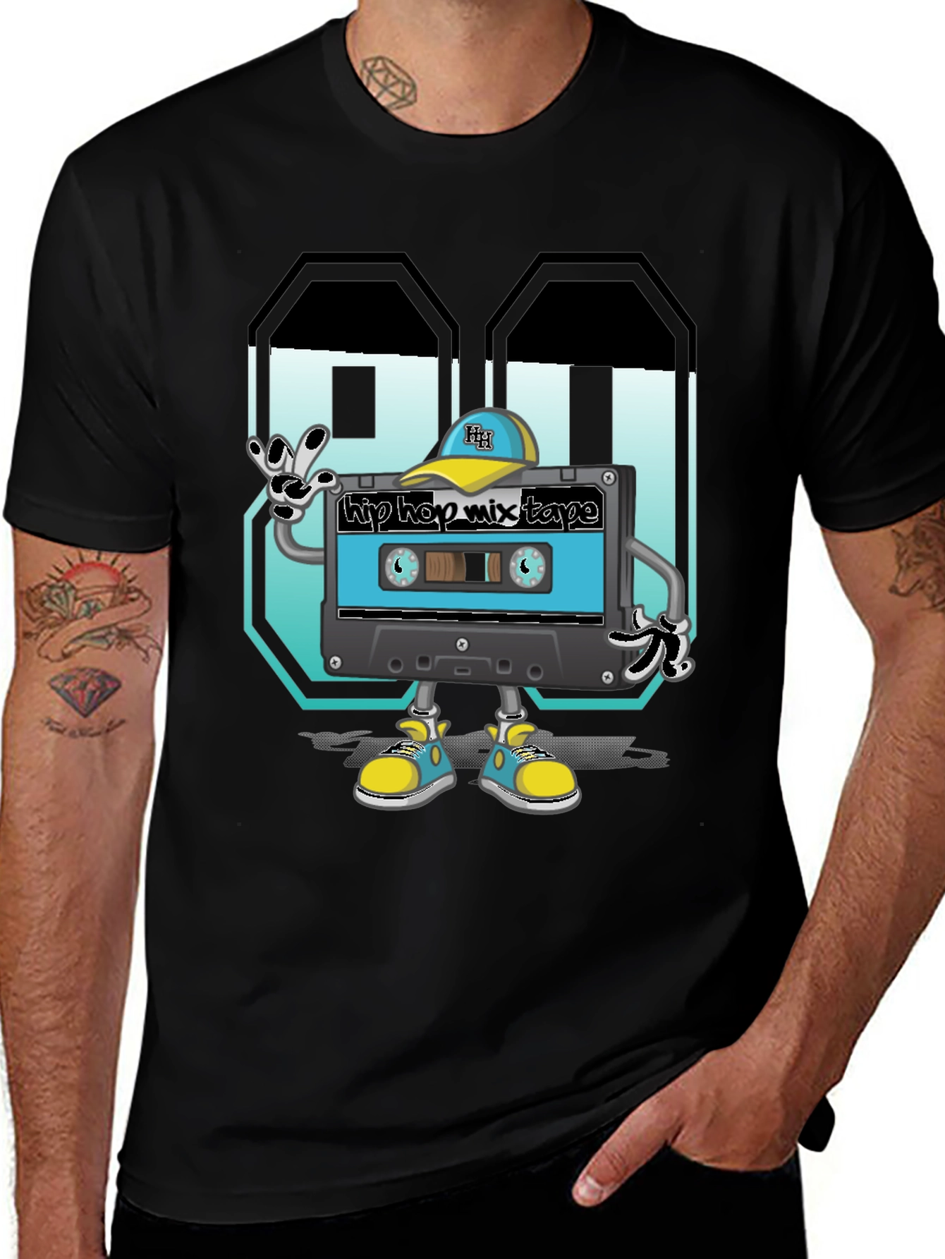 Variant 19 of Retro Hip Hop Mixtape T-Shirt