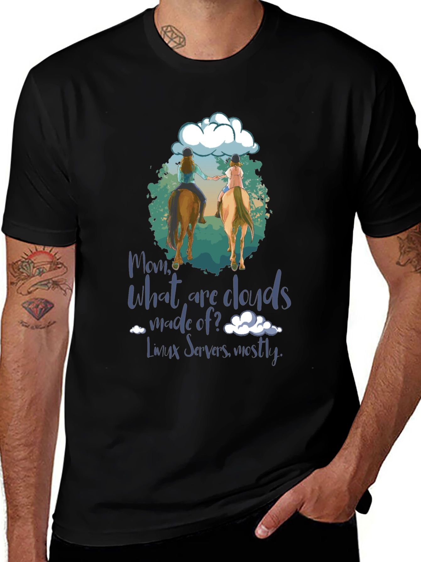 Variant 27 of Equestrian 'What are Clouds Made Of?' T-Shirt