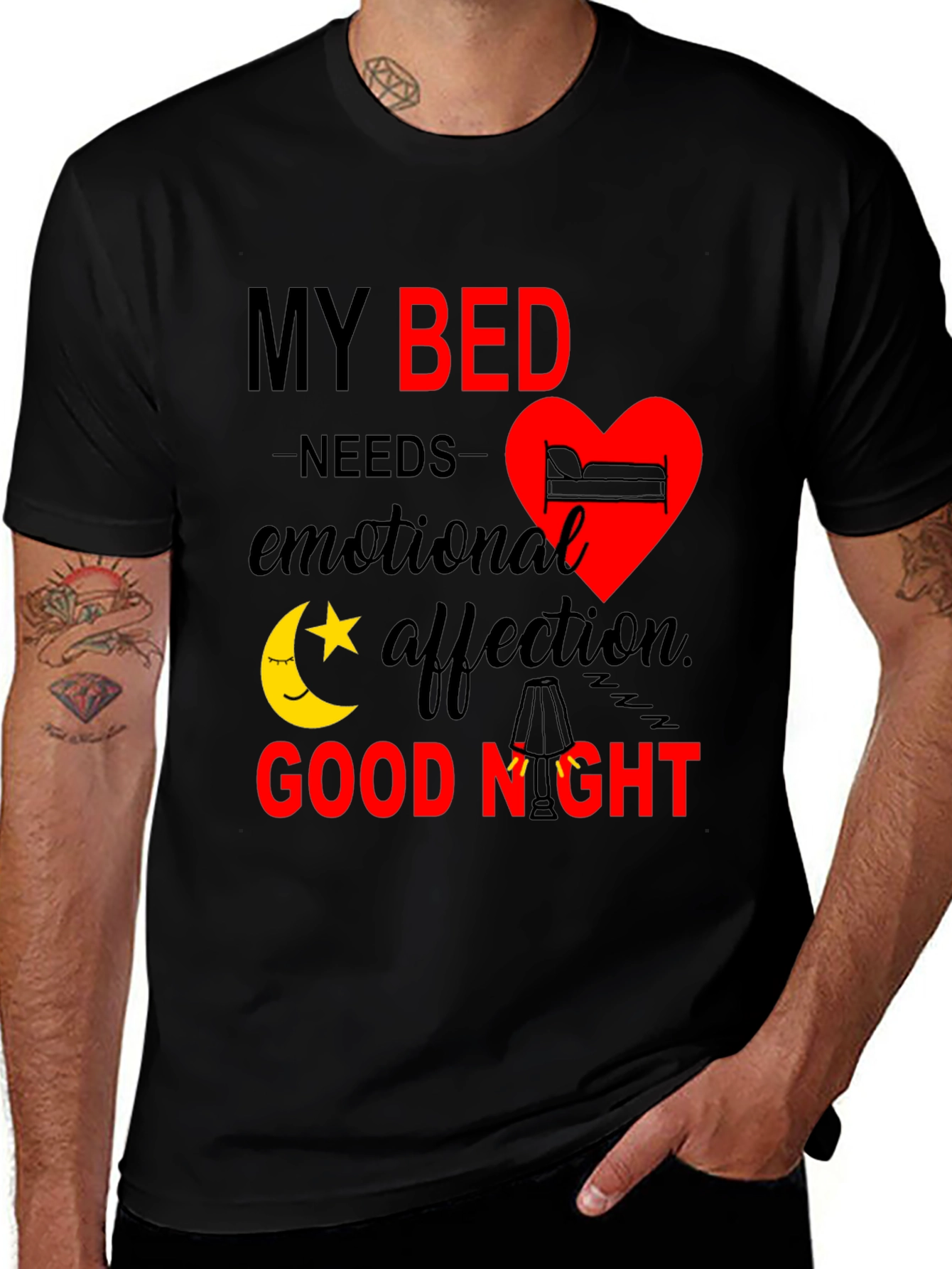 Variant 19 of My Bed Needs Affection Graphic Tee