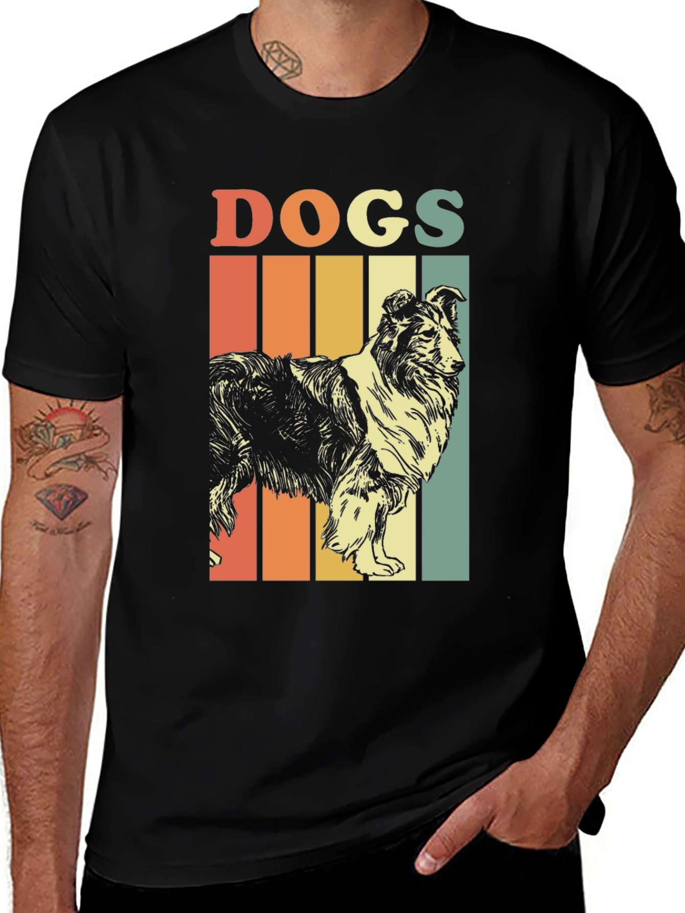 Retro Dog T-Shirt - Vintage Style Canine Tee