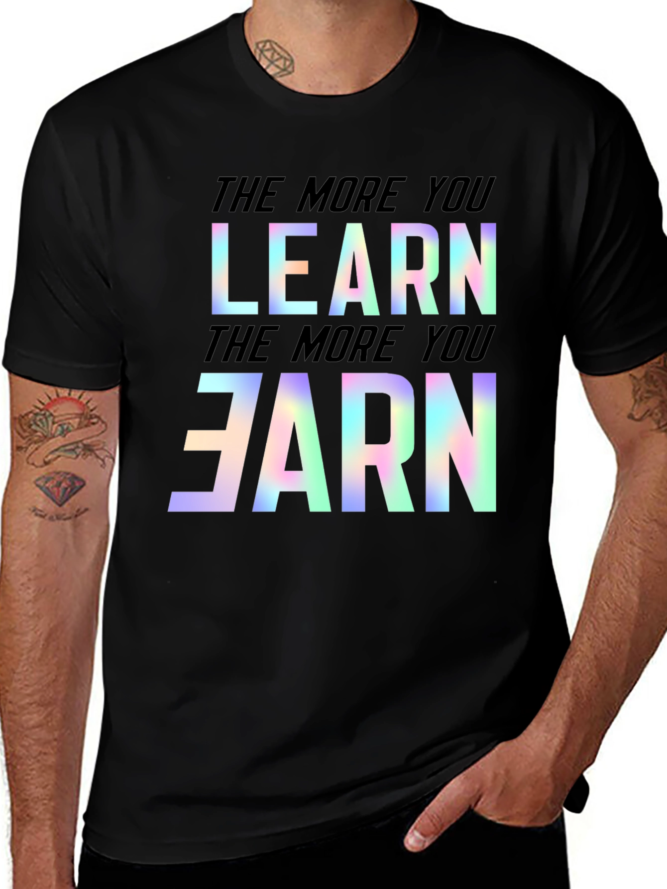 Variant 27 of Learn and Earn Graphic T-Shirt