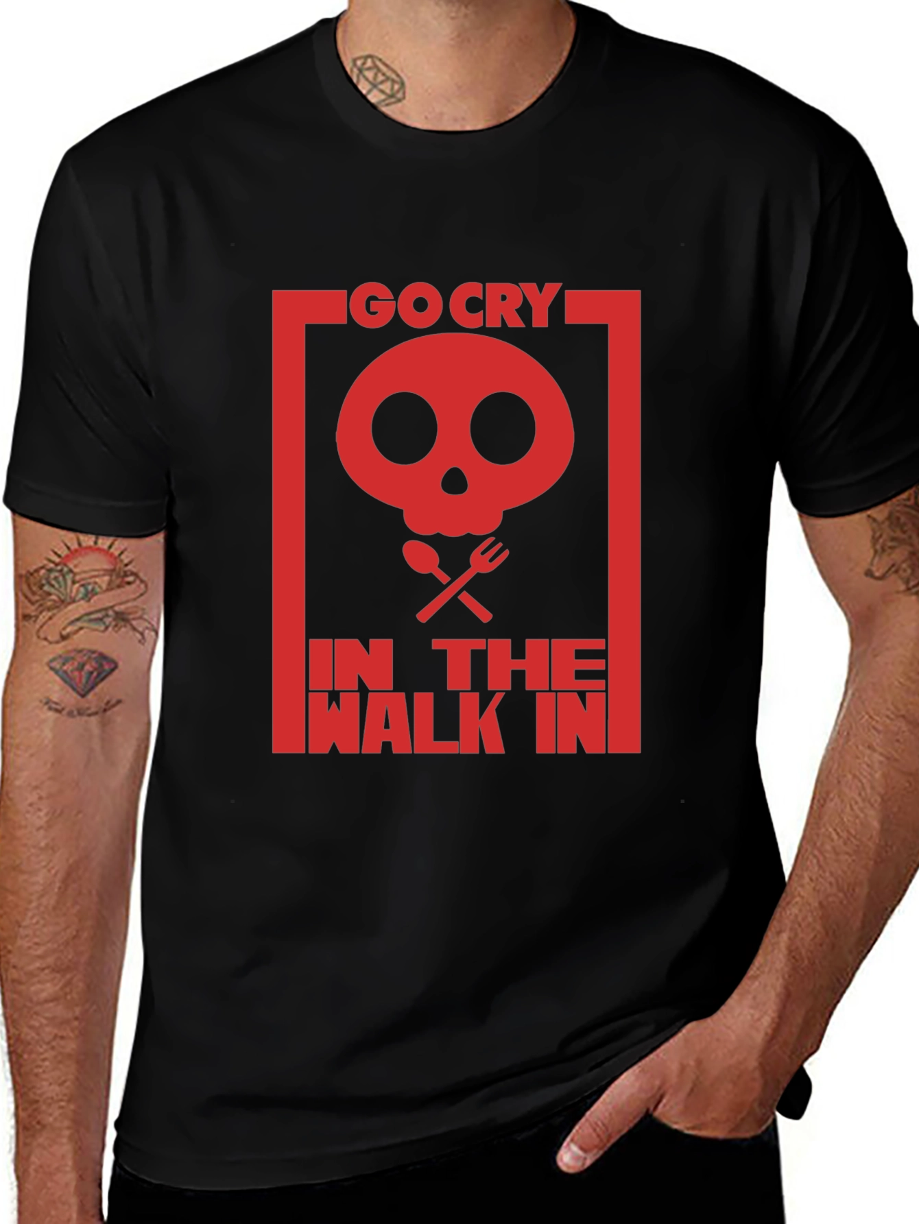 Go Cry In The Walk In T-Shirt - Funny Chef Tee