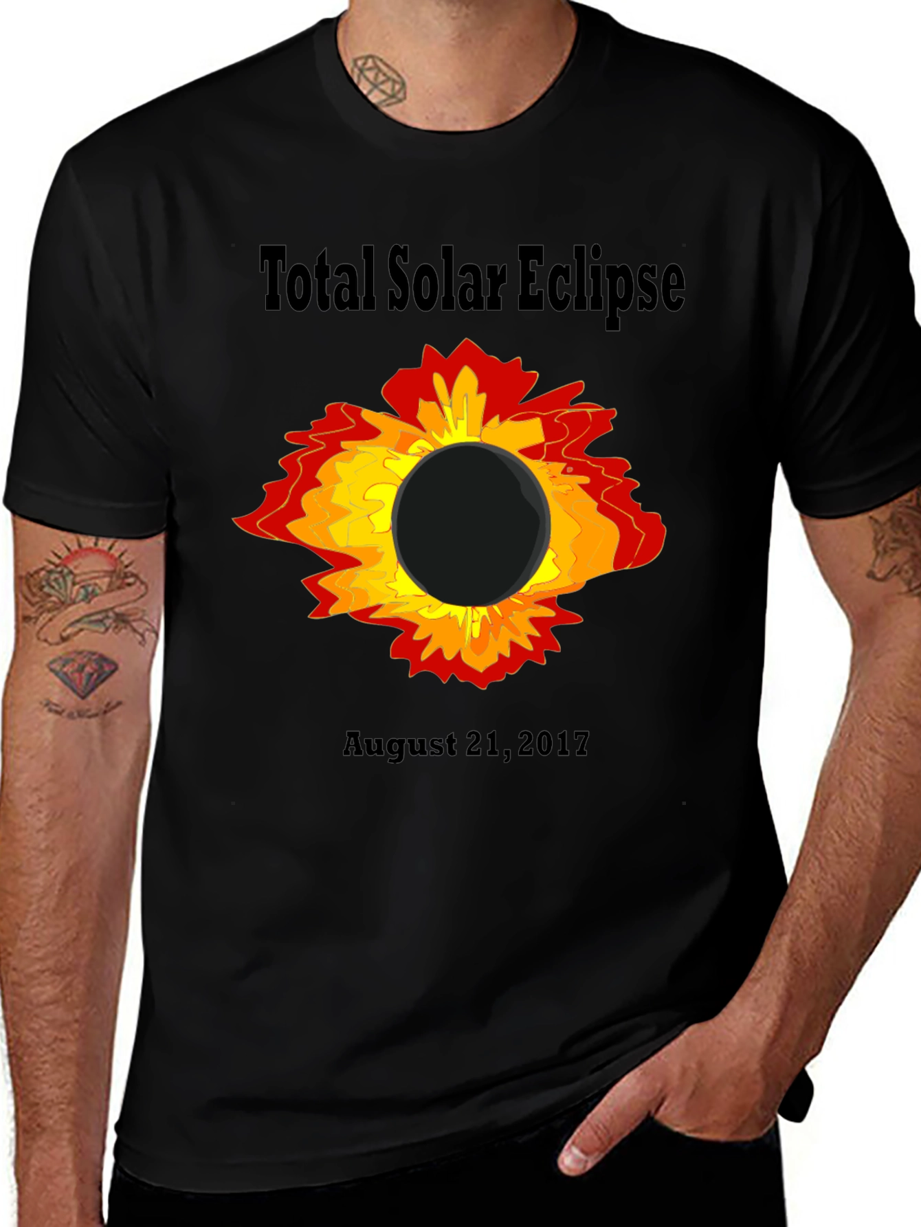 Variant 20 of Total Solar Eclipse August 2017 Black T-Shirt