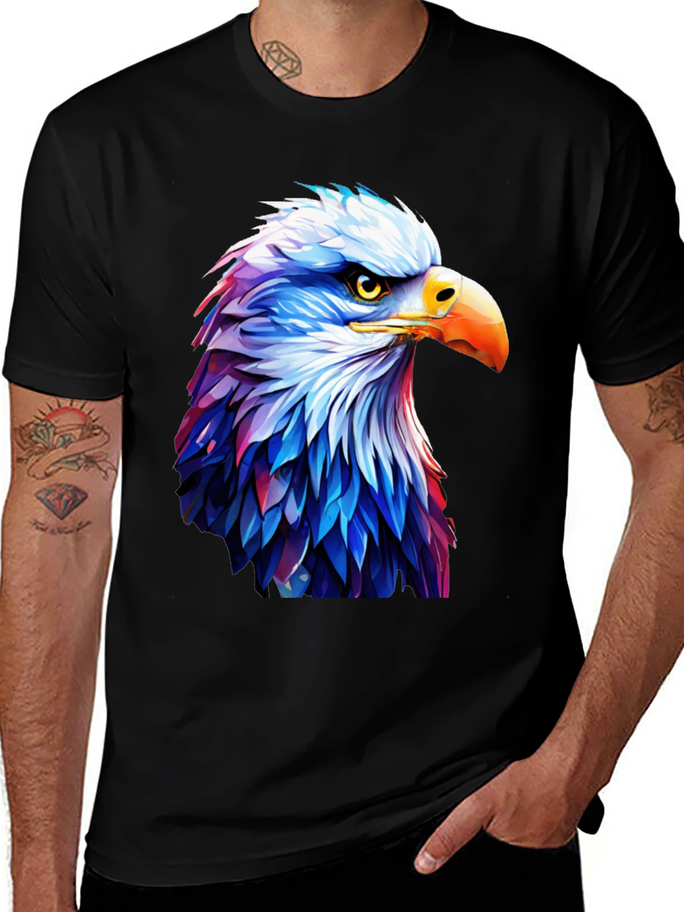 Variant 12 of Eagle Graphic T-Shirt - Bold Patriotic Style