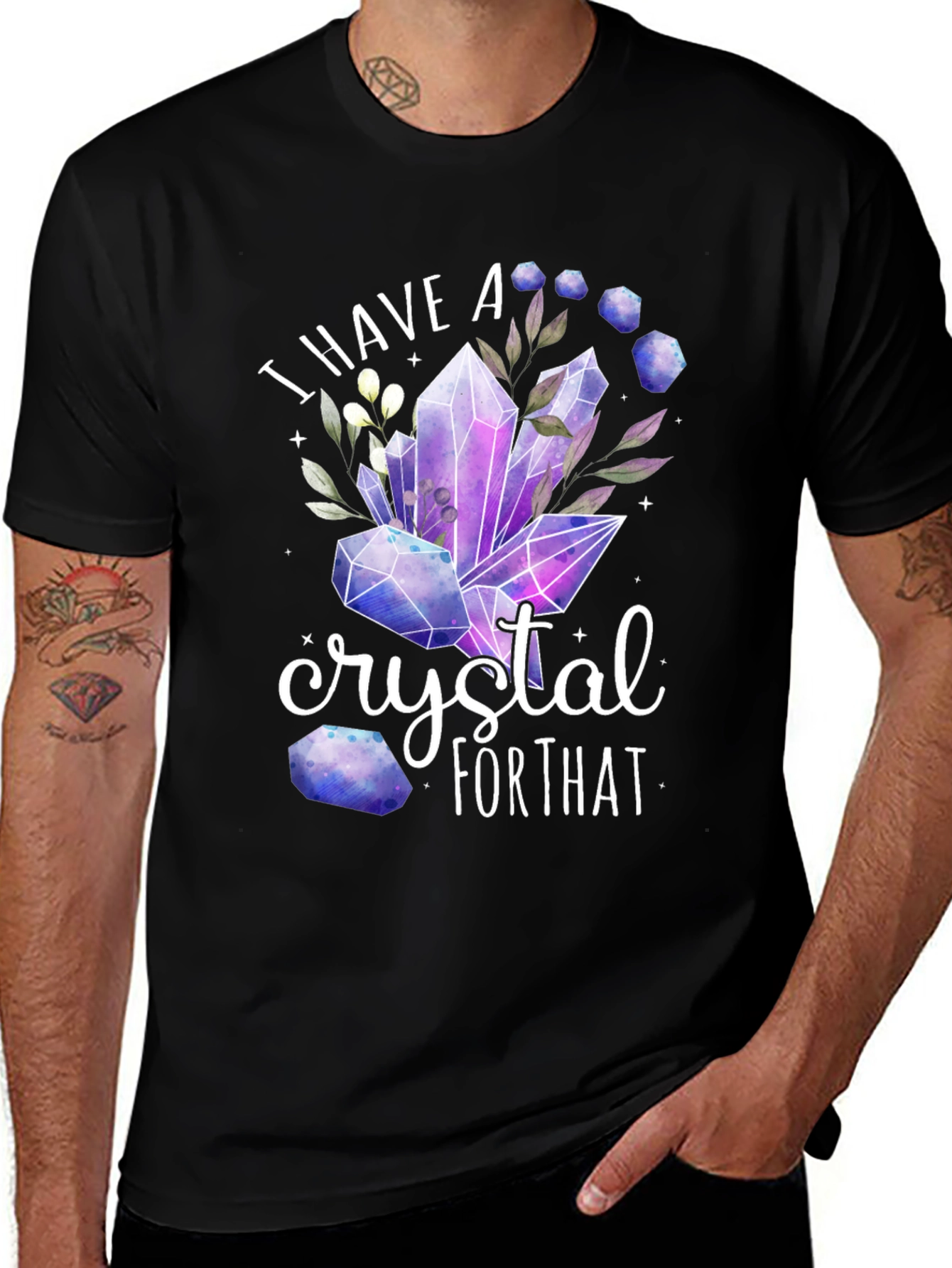 Variant 10 of Crystal Lover T-Shirt - 'I Have a Crystal for That'