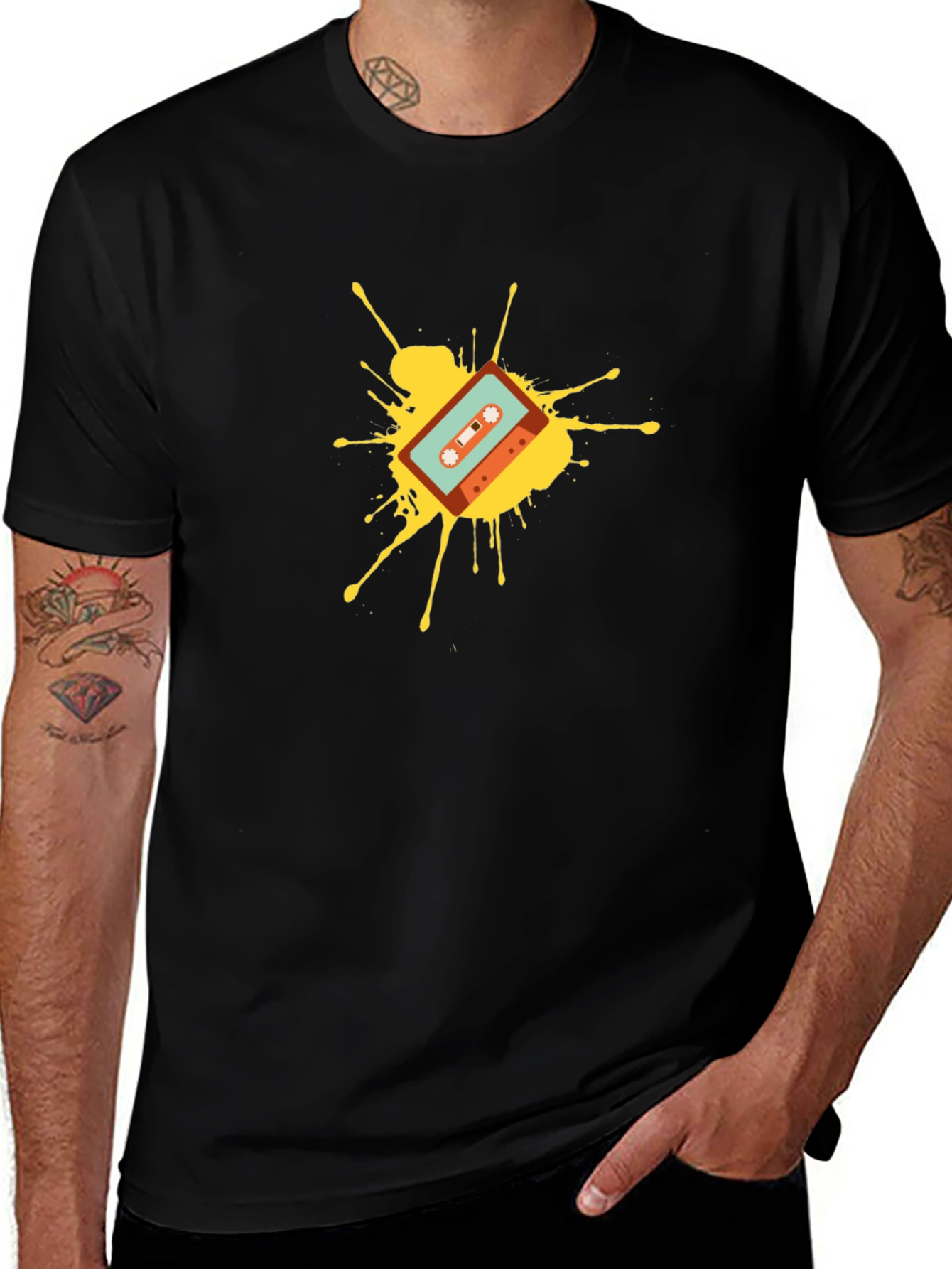 Variant 6 of Retro Cassette Graphic Tee - Vintage Style Music T-Shirt