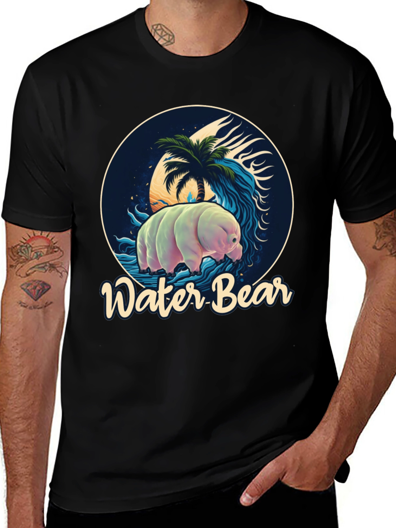 Variant 15 of Water Bear Graphic Tee - Durable and Stylish