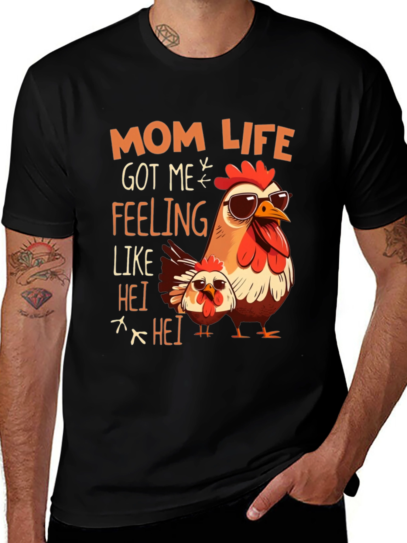 Variant 27 of Mom Life Chicken T-Shirt